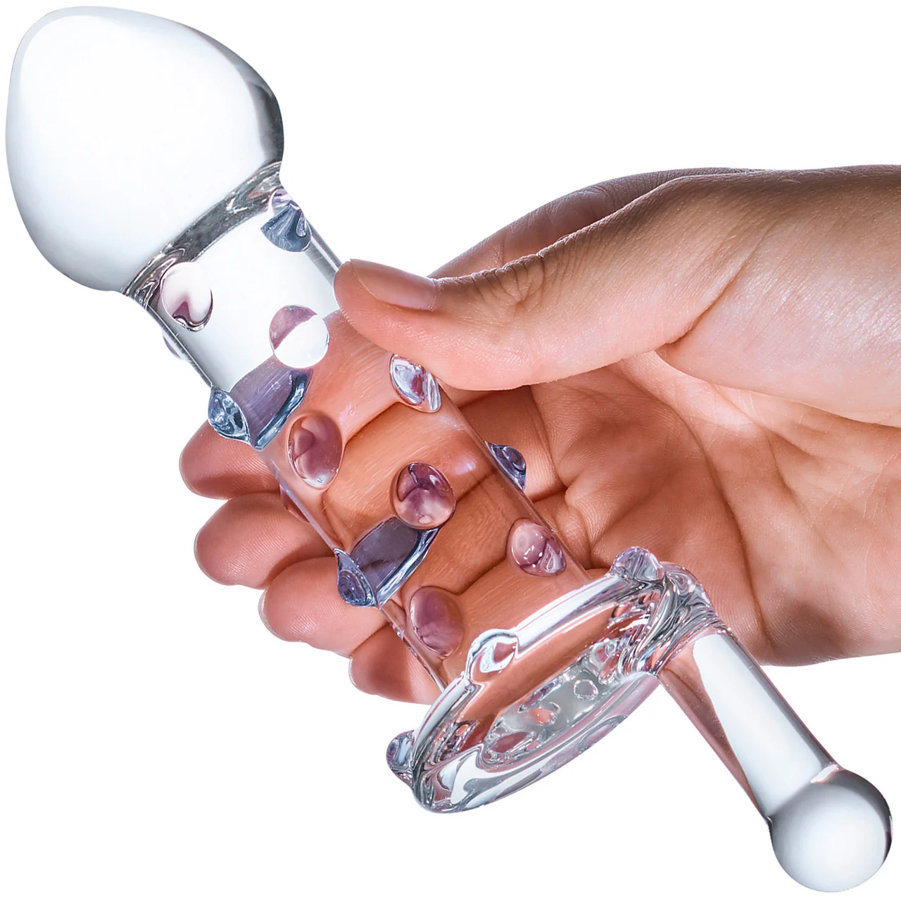 Gläs Candy Land Glass Juicer Dildo - Pink & Blue - Image 3