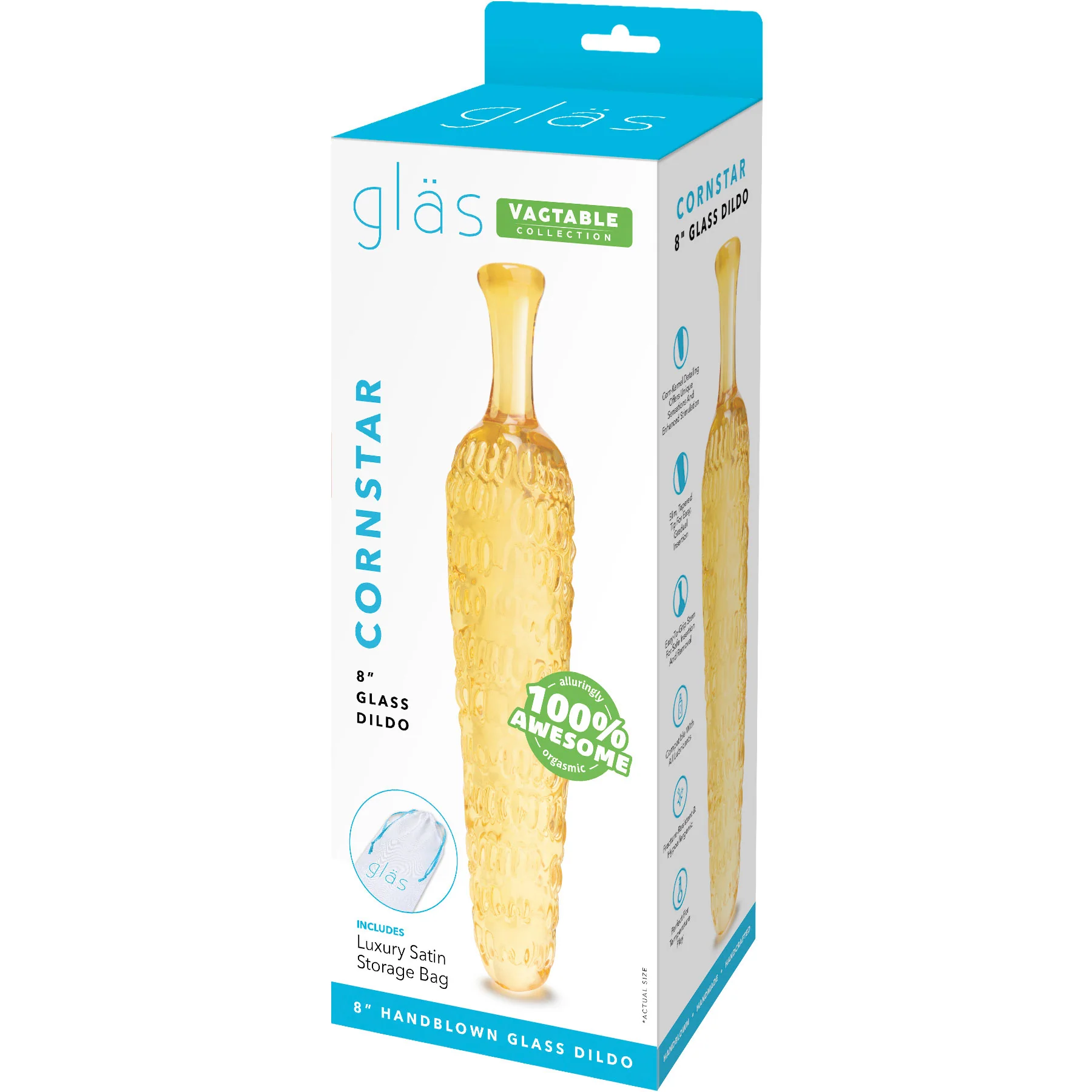 Gläs Cornstar 8" Glass Dildo - Image 6