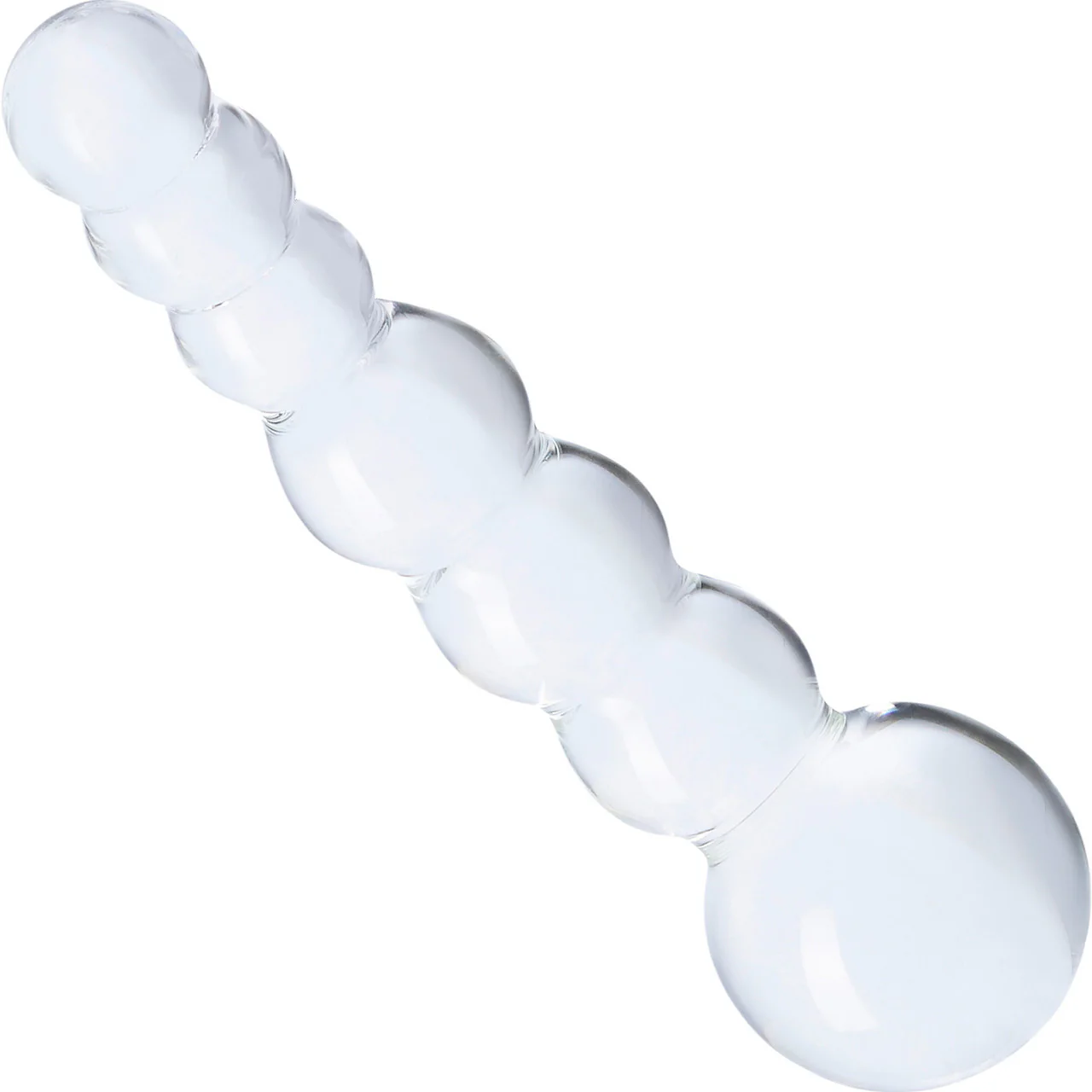 Gläs Curved Beaded Glass Dildo - Clear - Image 2