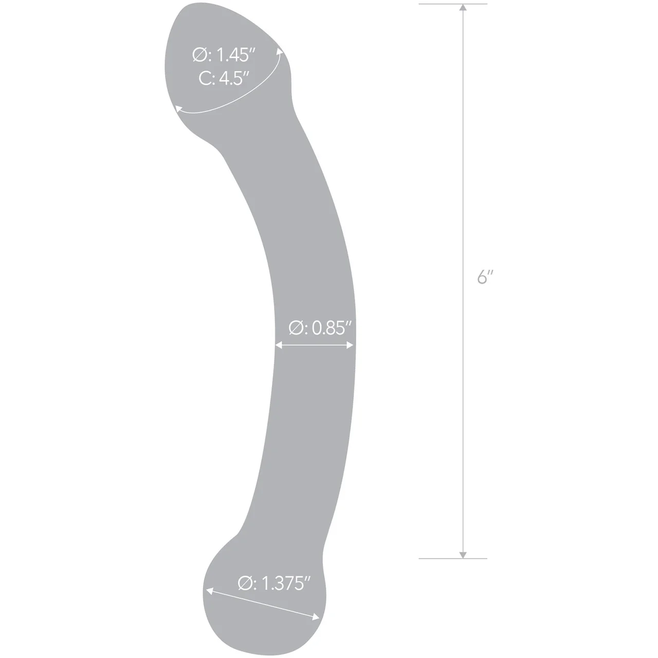 Gläs Curved Glass G-Spot Stimulator - Clear - Image 5