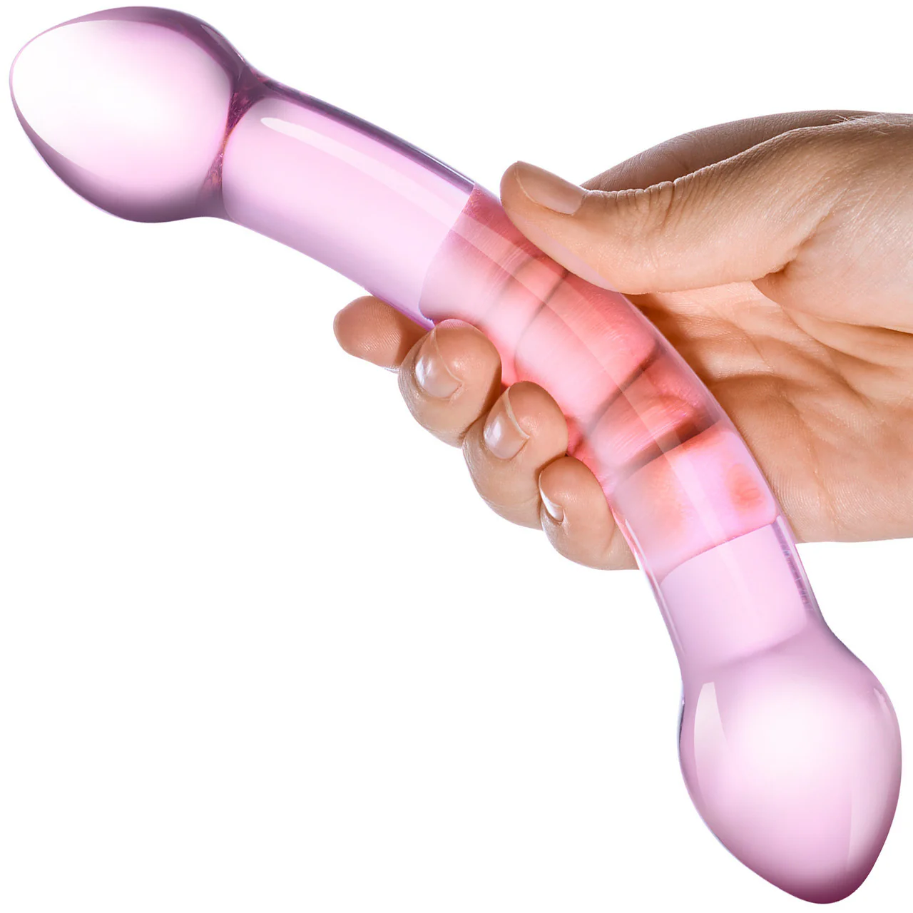 Gläs Double Trouble Purple Glass Dildo - Image 3