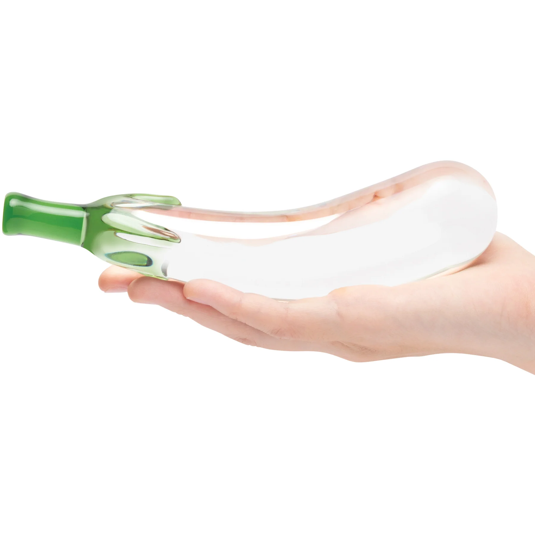 Gläs Eggplant Ecstasy 7.25" Glass Dildo - Image 4