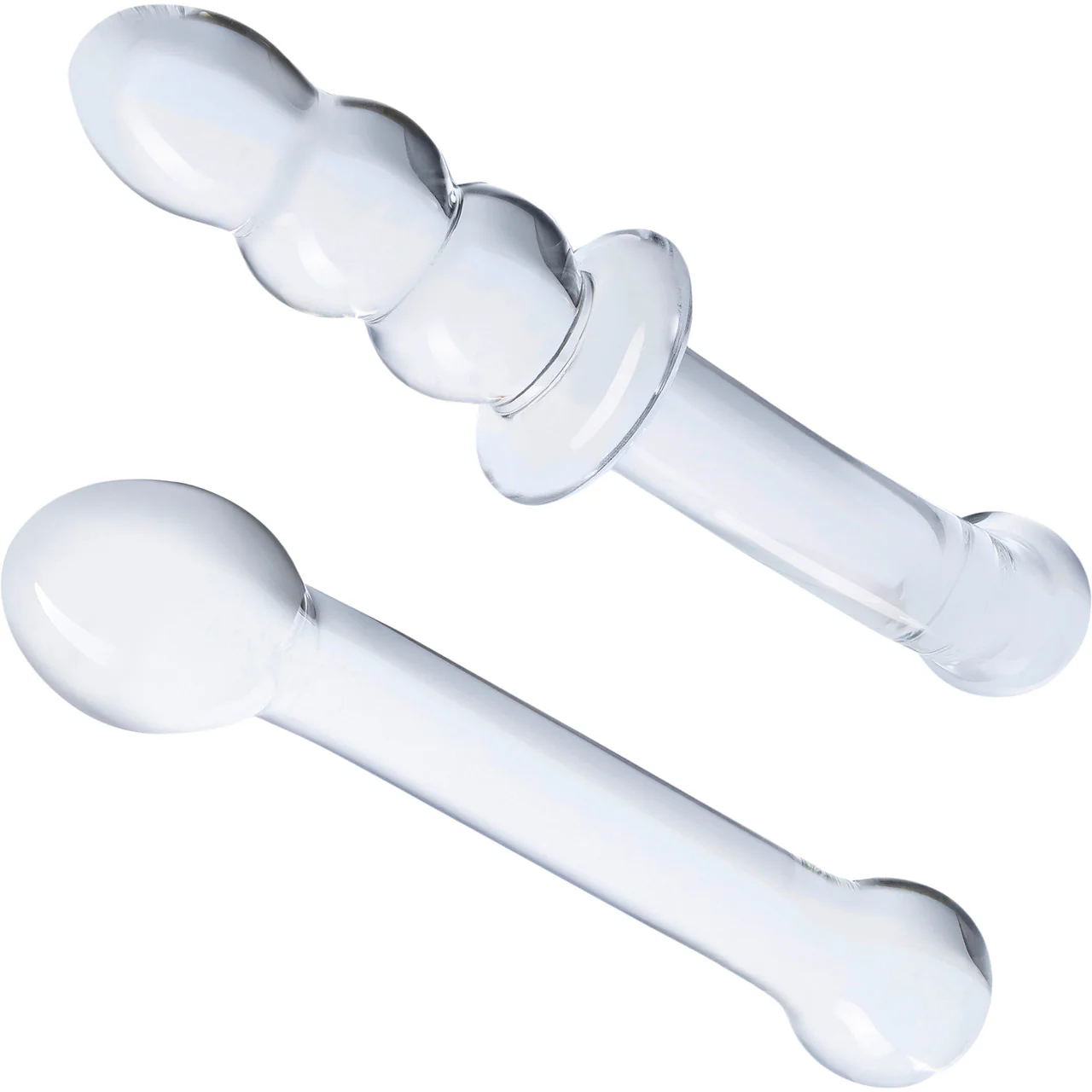 Gläs G-Spot Pleasure Dildo Set - Clear - Image 2