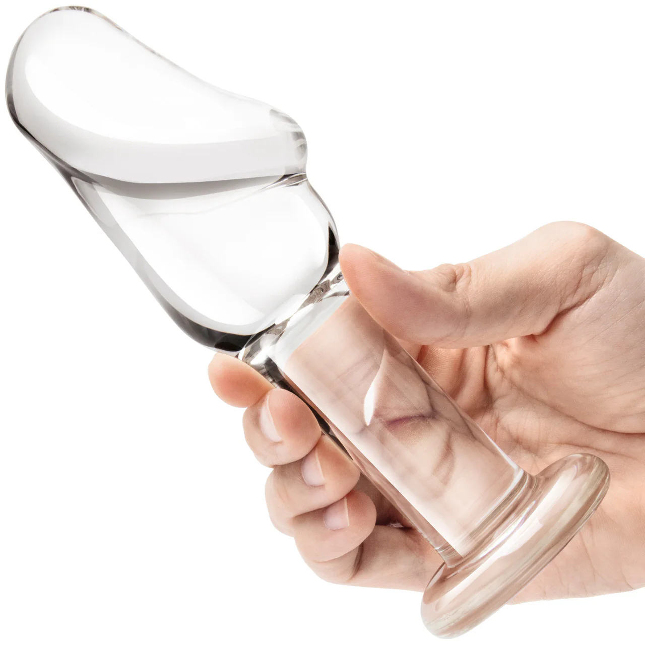 Gläs Helmet Head Glass Butt Plug 3 Piece Anal Training Kit - Clear - Image 3