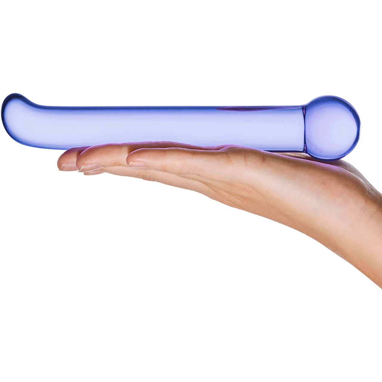 Gläs Purple G-Spot Tickler Glass Dildo - Image 4