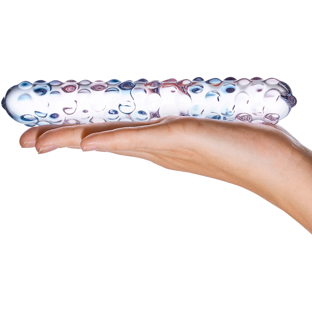 Gläs Purple Rose Nubby Glass Dildo - Image 4