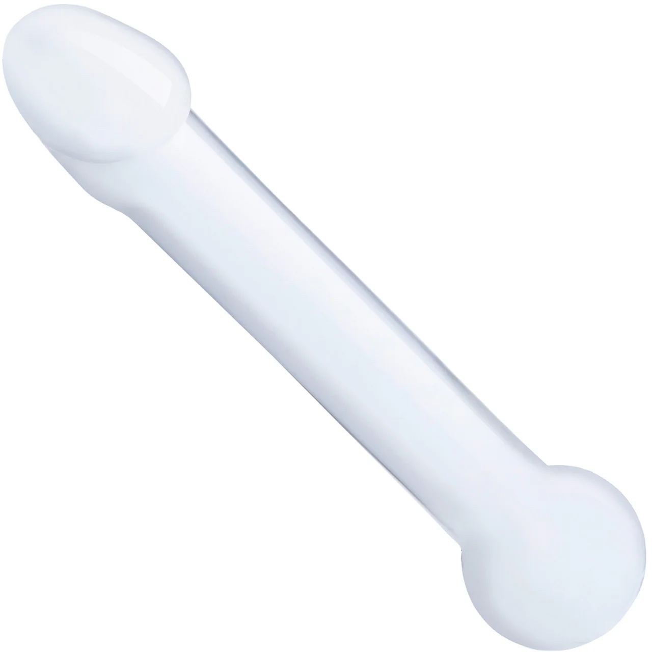 Gläs Realistic Head Glass Dildo - Clear - Image 2