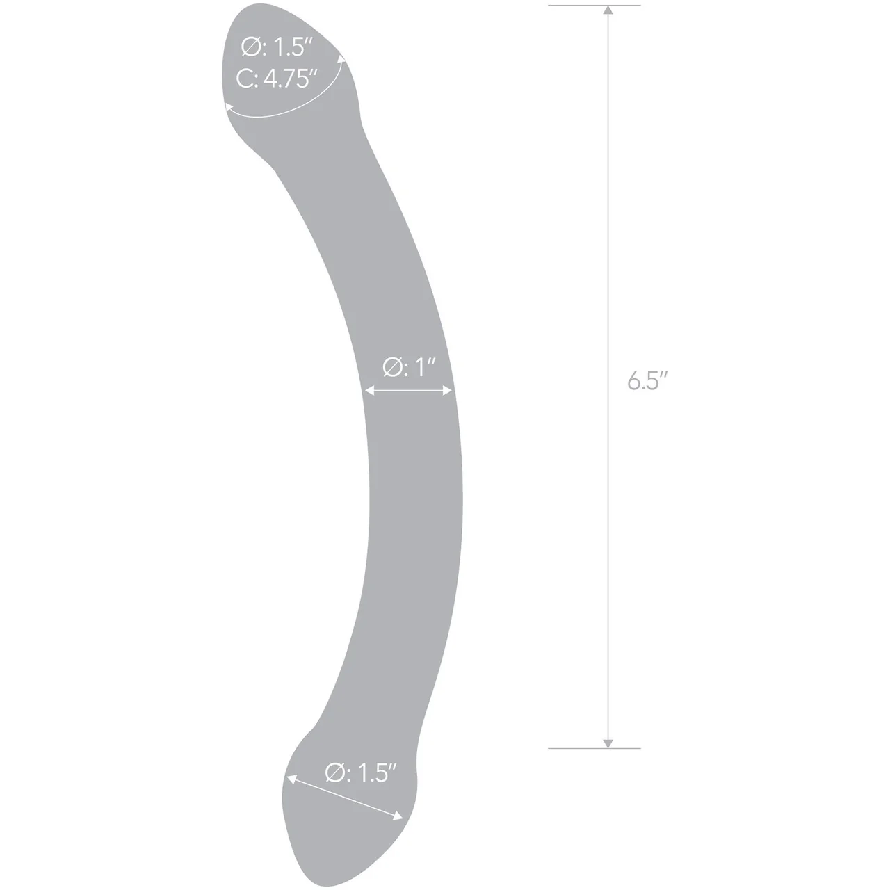 Gläs Red Head Glass Double Dildo - Image 5