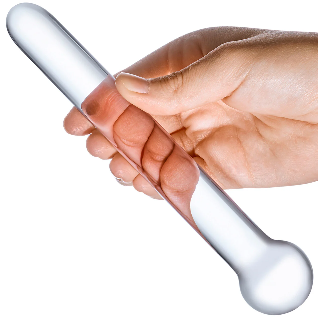Gläs Straight Glass Dildo - Clear - Image 3
