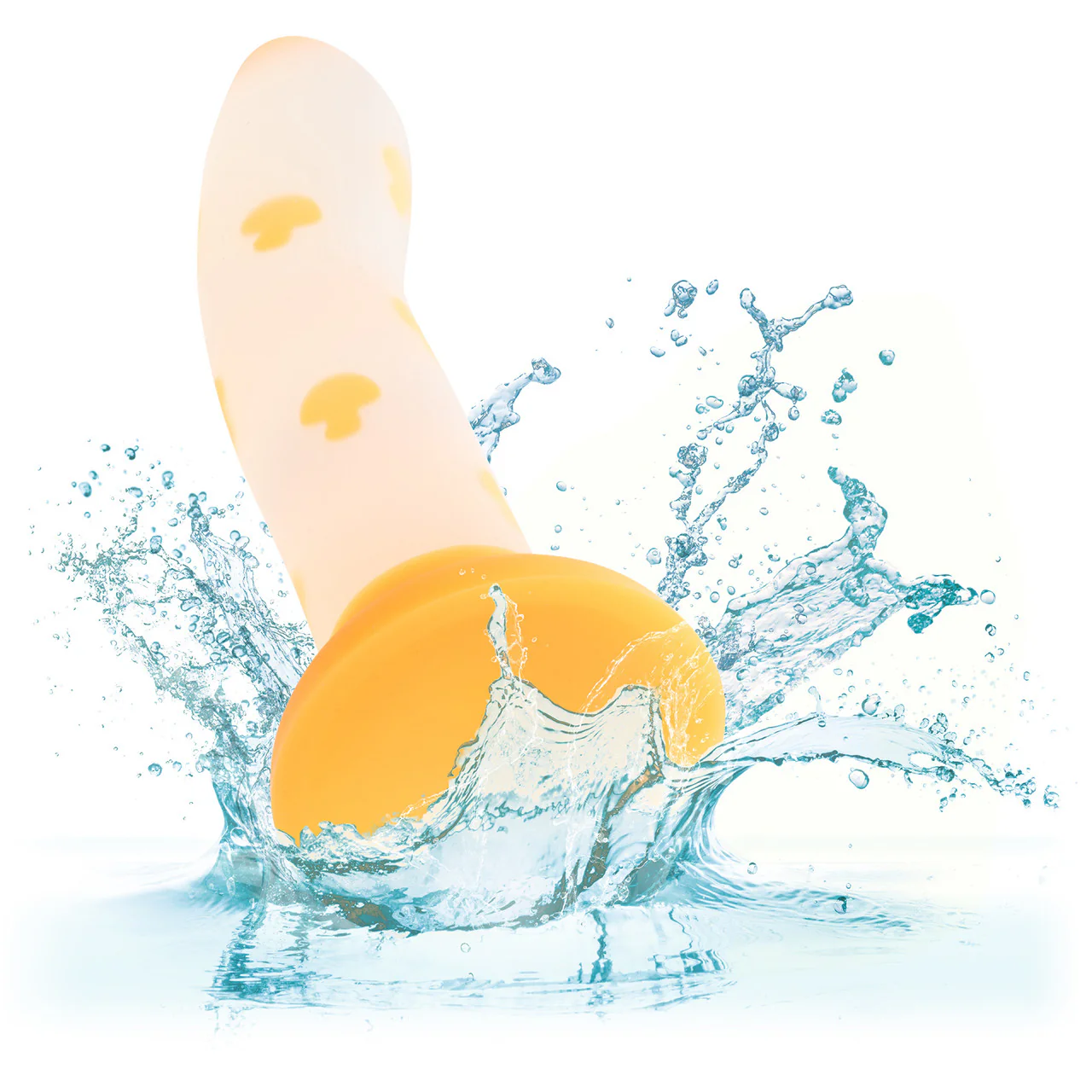 Glow Stick Mushroom 6" Glow In The Dark Silicone Suction Cup Dildo By CalExotics - Image 7