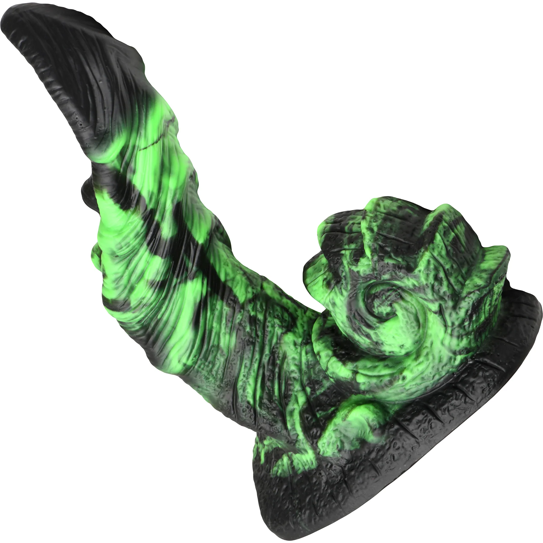 Glowzilla Glow-in-the-Dark 7.8" Silicone Suction Cup Dildo By Creature Cocks - Image 5