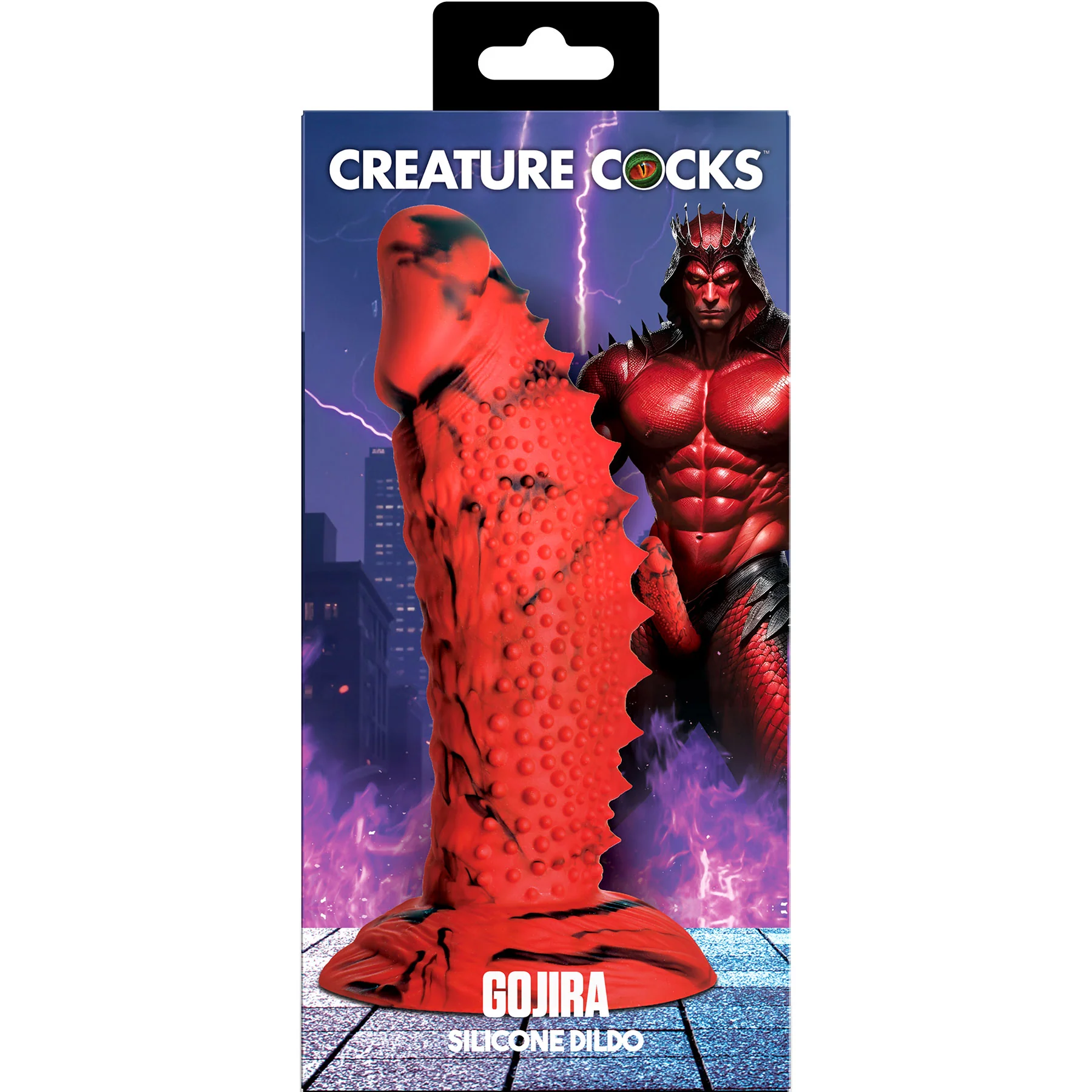 Gojira 7.3" Silicone Suction Cup Dildo By Creature Cocks - Image 10