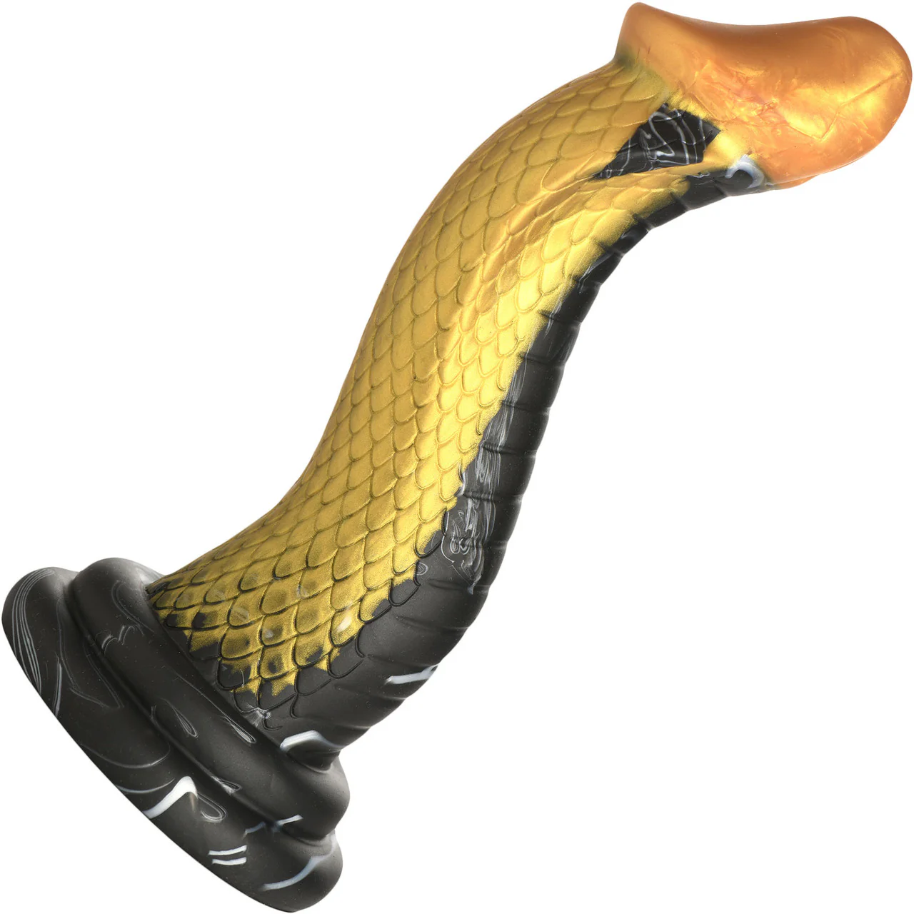 Golden Mamba 8" Silicone Suction Cup Dildo By Creature Cocks - Image 5