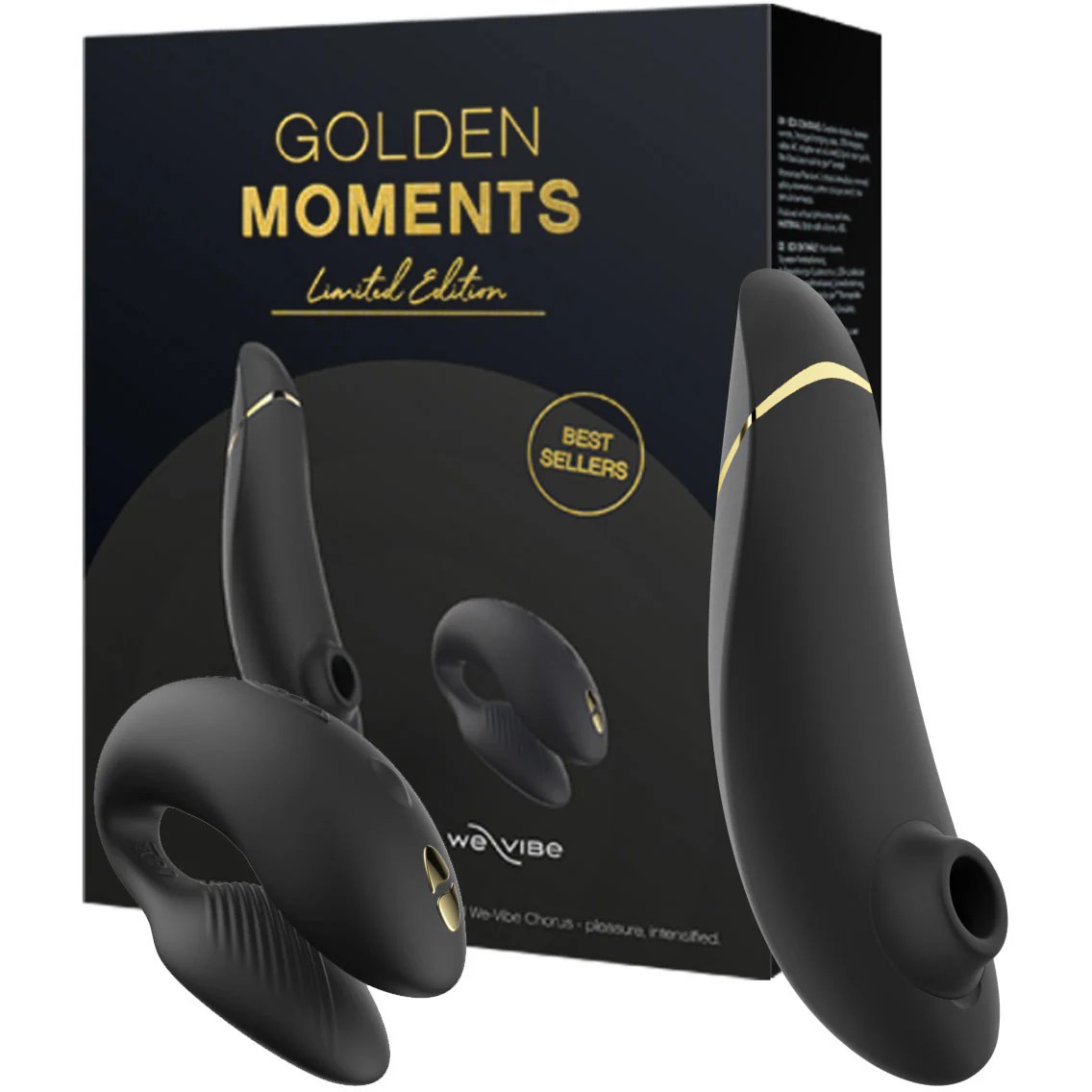 Golden Moments Collection 2 - We-Vibe Chorus Couples Vibrator & Womanizer Premium 2 Clitoral Stimulator - Image 10