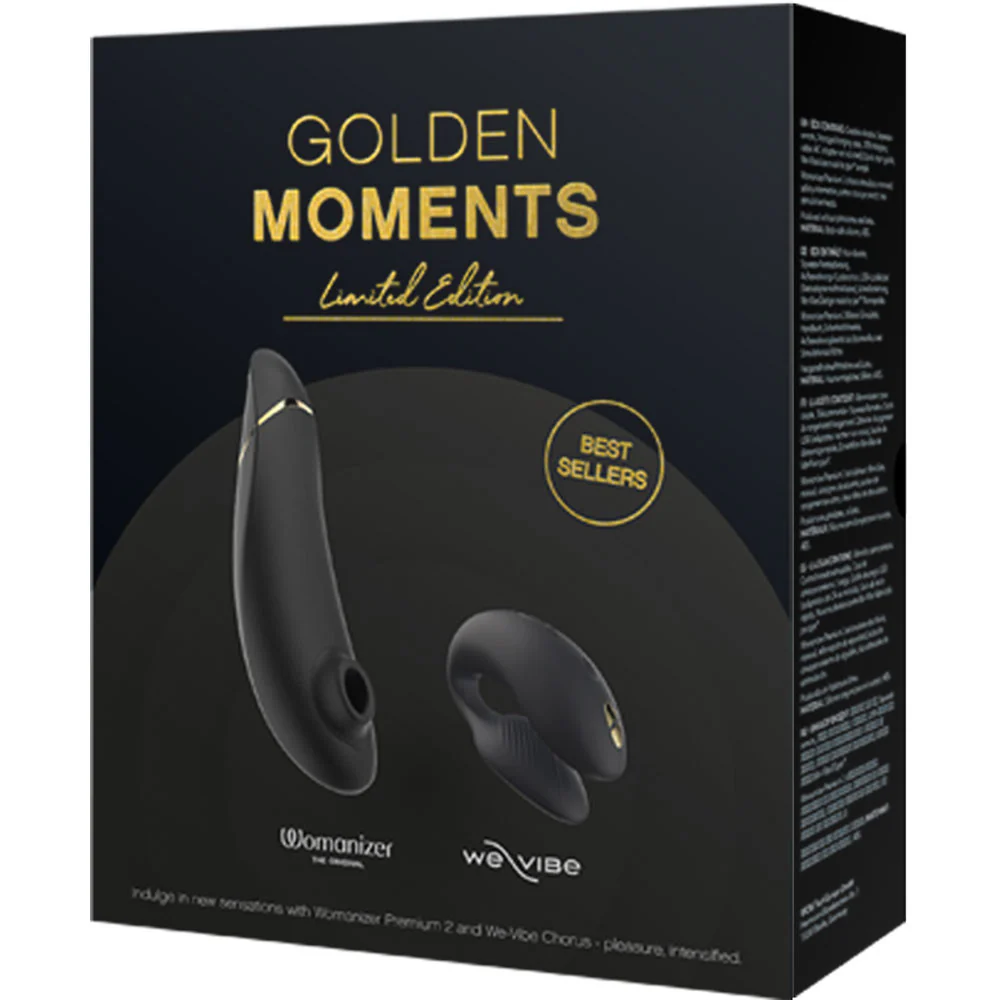 Golden Moments Collection 2 - We-Vibe Chorus Couples Vibrator & Womanizer Premium 2 Clitoral Stimulator - Image 2