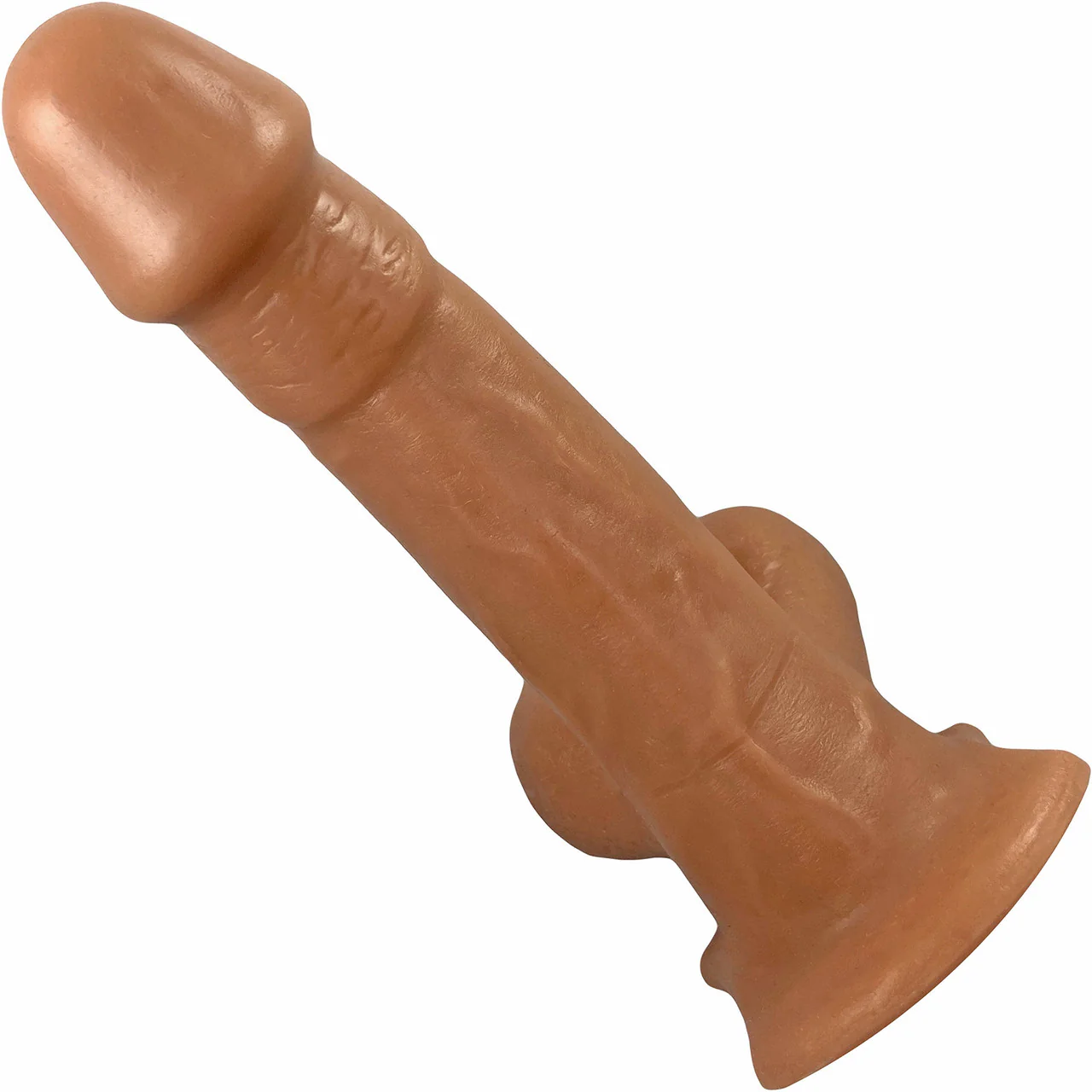 Goodfella Vixskin Realistic Silicone Dildo By Vixen - Caramel - Image 4
