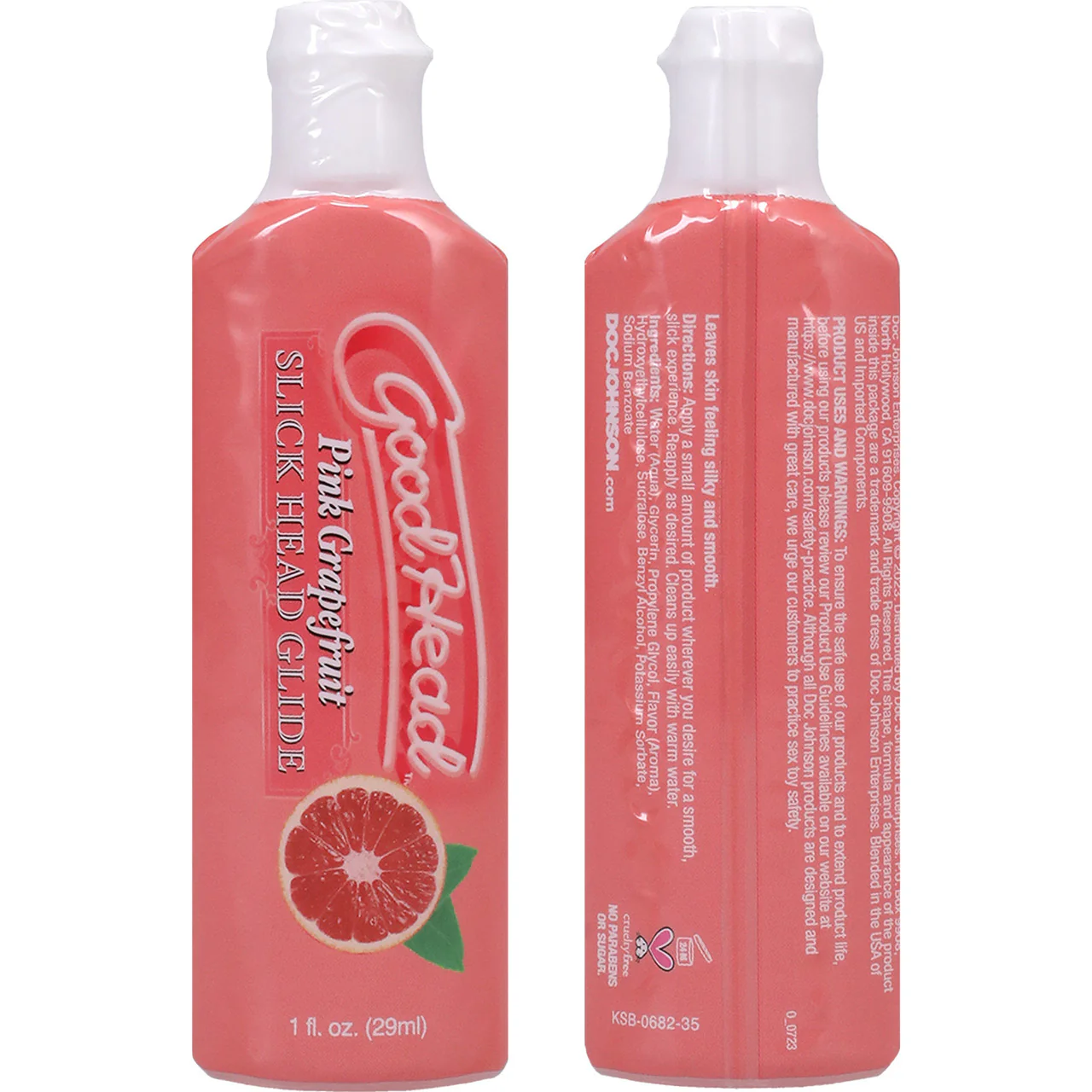 GoodHead Grapefruit Blowjob Set With Stroker & Slick Head Glide By Doc Johnson - Image 3