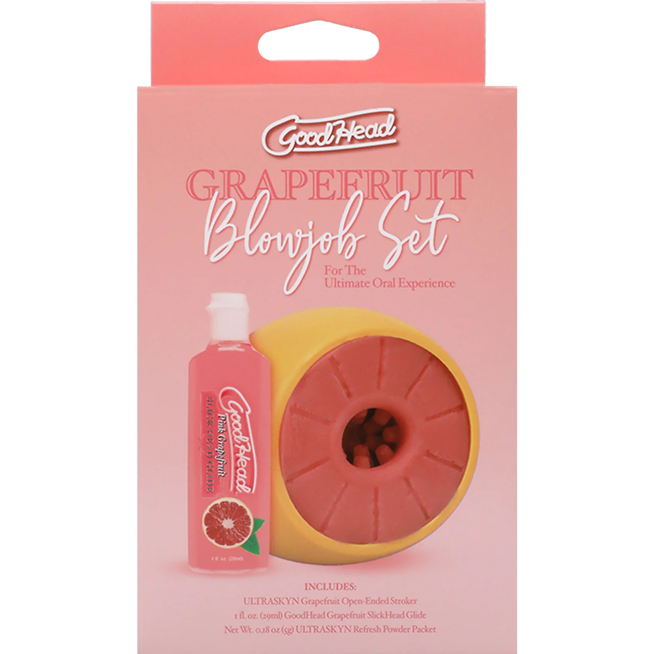 GoodHead Grapefruit Blowjob Set With Stroker & Slick Head Glide By Doc Johnson - Image 7