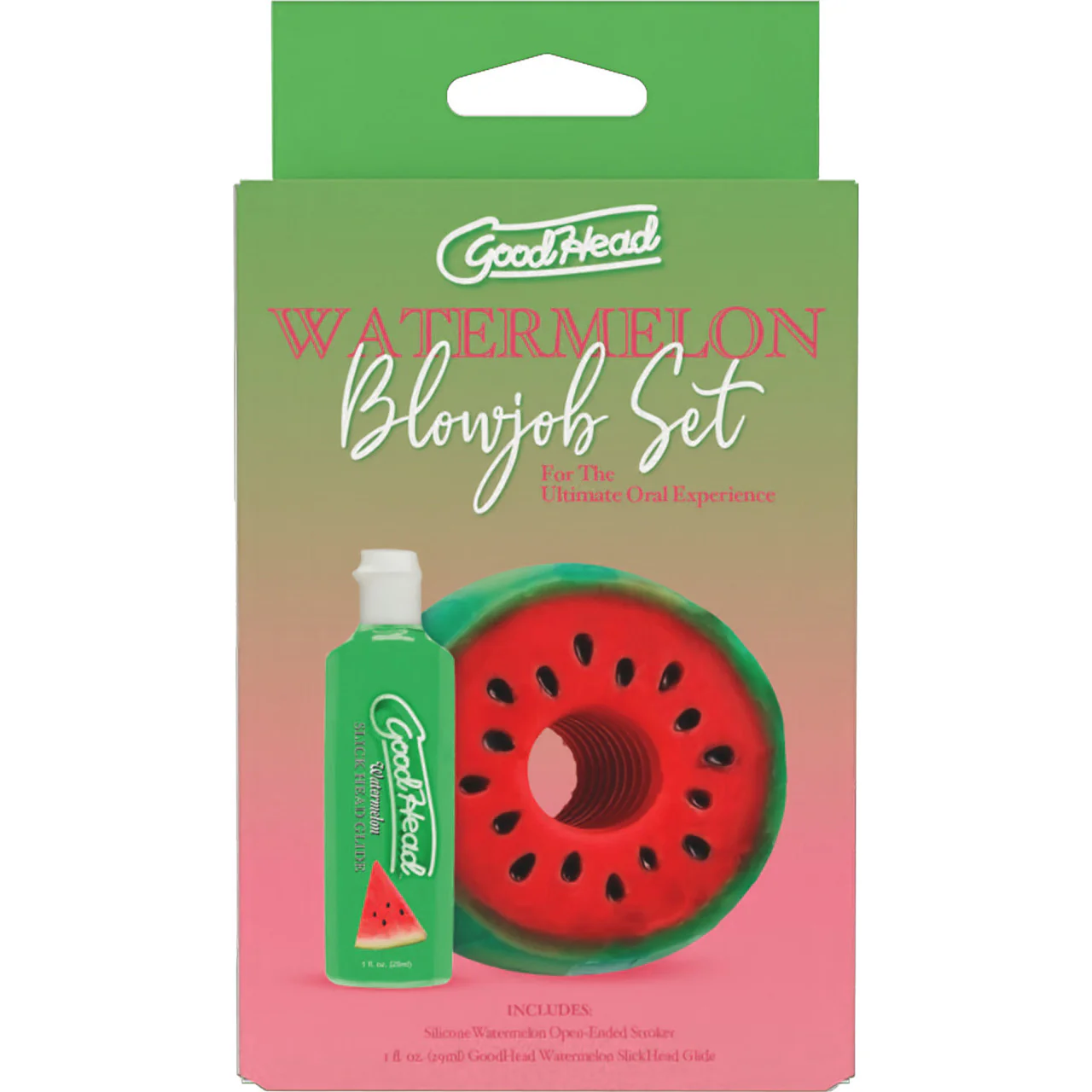 GoodHead Watermelon Blowjob Set With Stroker & Slick Head Glide By Doc Johnson - Image 5