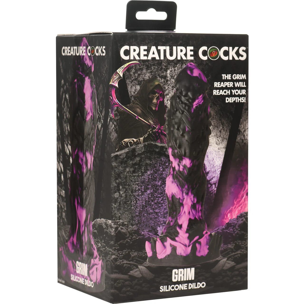 Grim 7.75" Silicone Suction Cup Dildo By Creature Cocks - Image 13