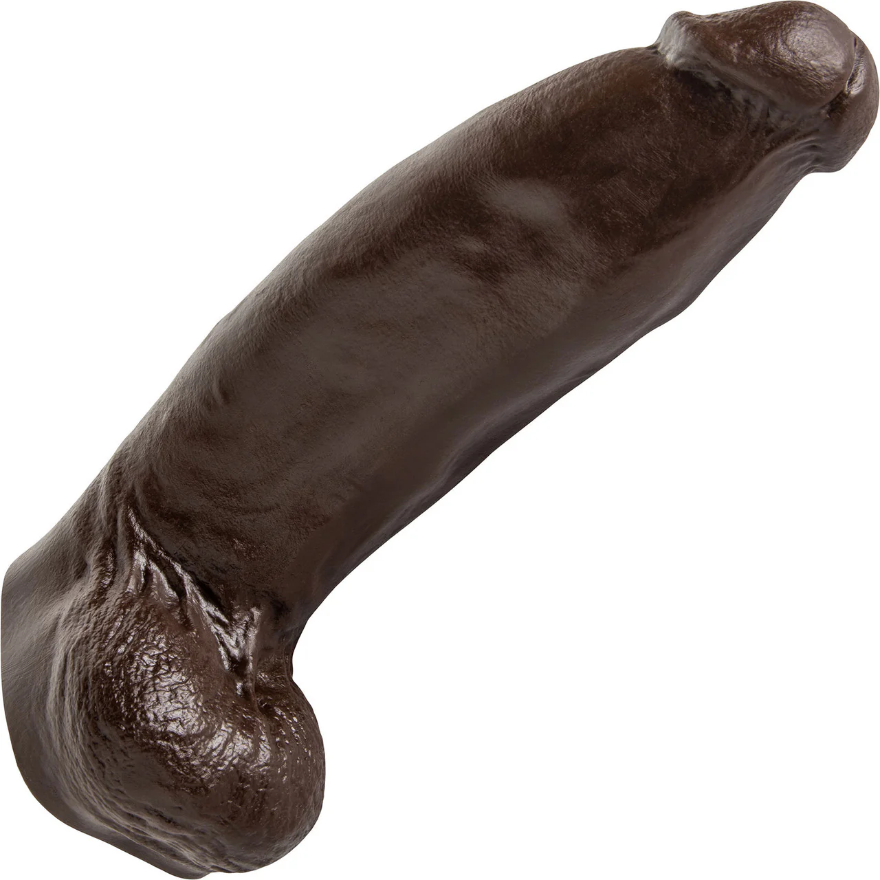 Hankey's Toys Beefcake Small 8" Silicone Cock With Balls & Vac-U-Lock Base - Chocolate - Image 3