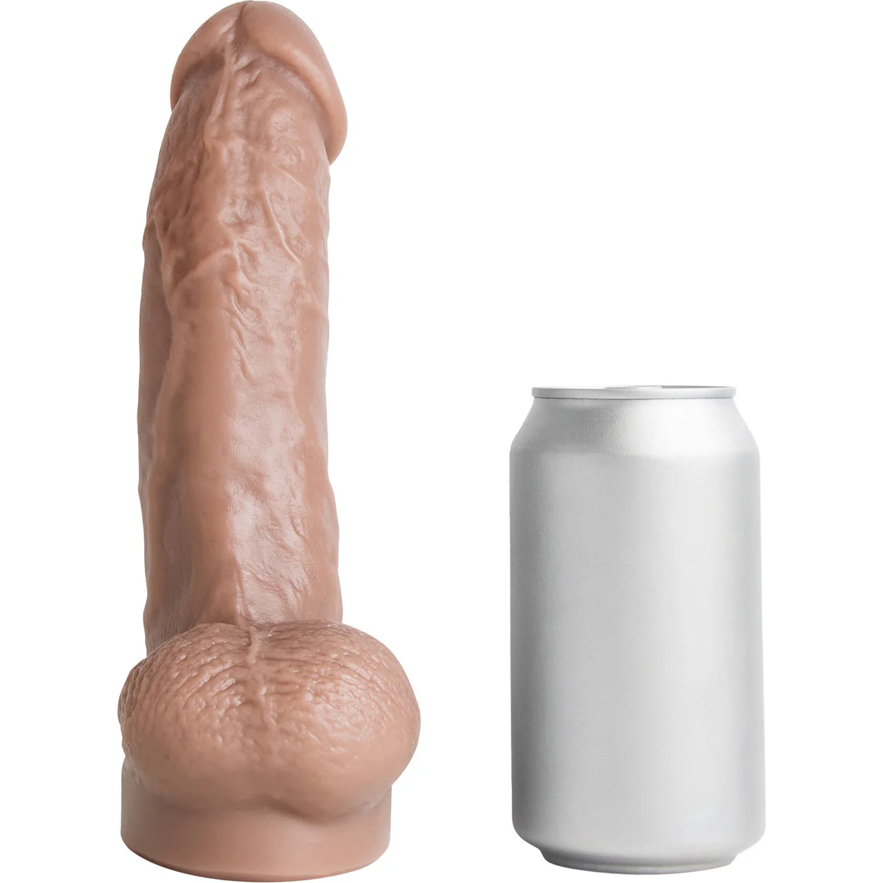 Hankey's Toys Cyrus King Original 8.75" Silicone Cock With Balls & Vac-U-Lock Base - Caramel - Image 6