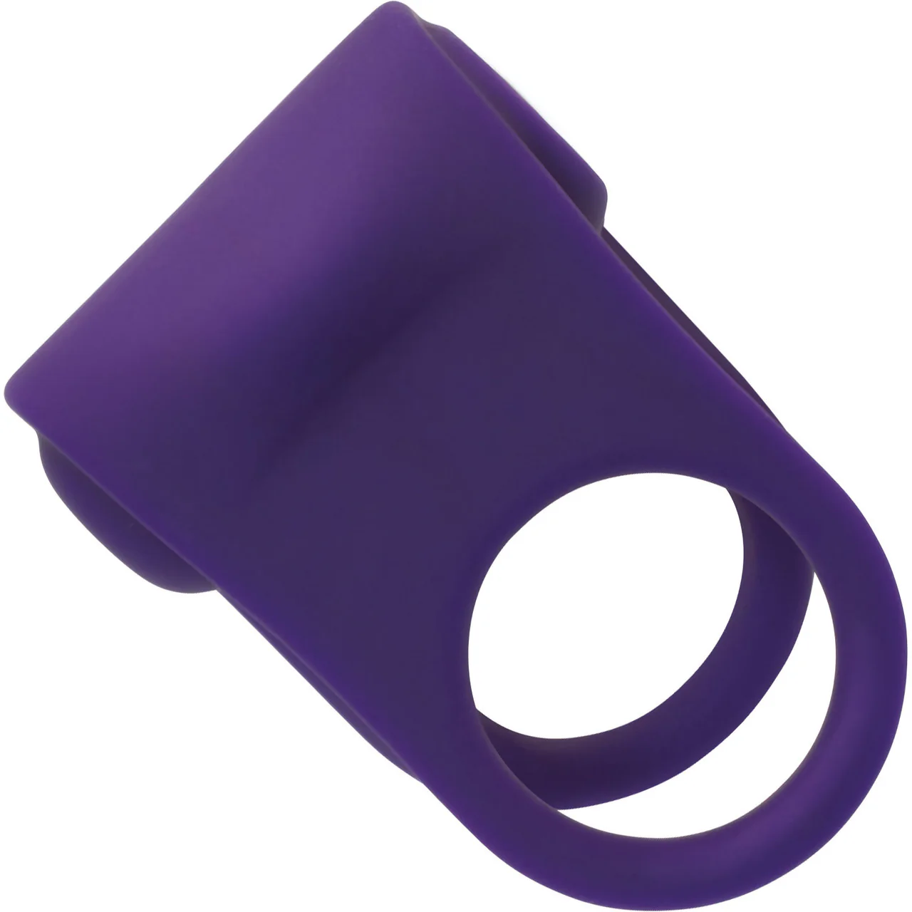 HARD Rechargeable Waterproof Silicone Vibrating Double C-Ring By VeDO - Purple - Image 2