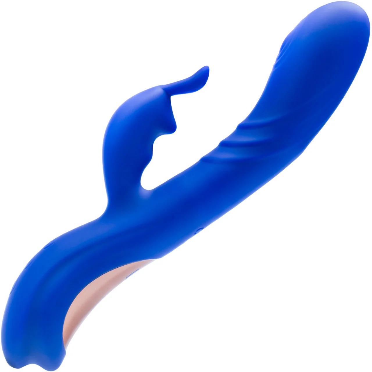 Harper Rechargeable Silicone Rabbit Dual Stimulation Vibrator With G-Spot Motion By Blush - Midnight - Image 3