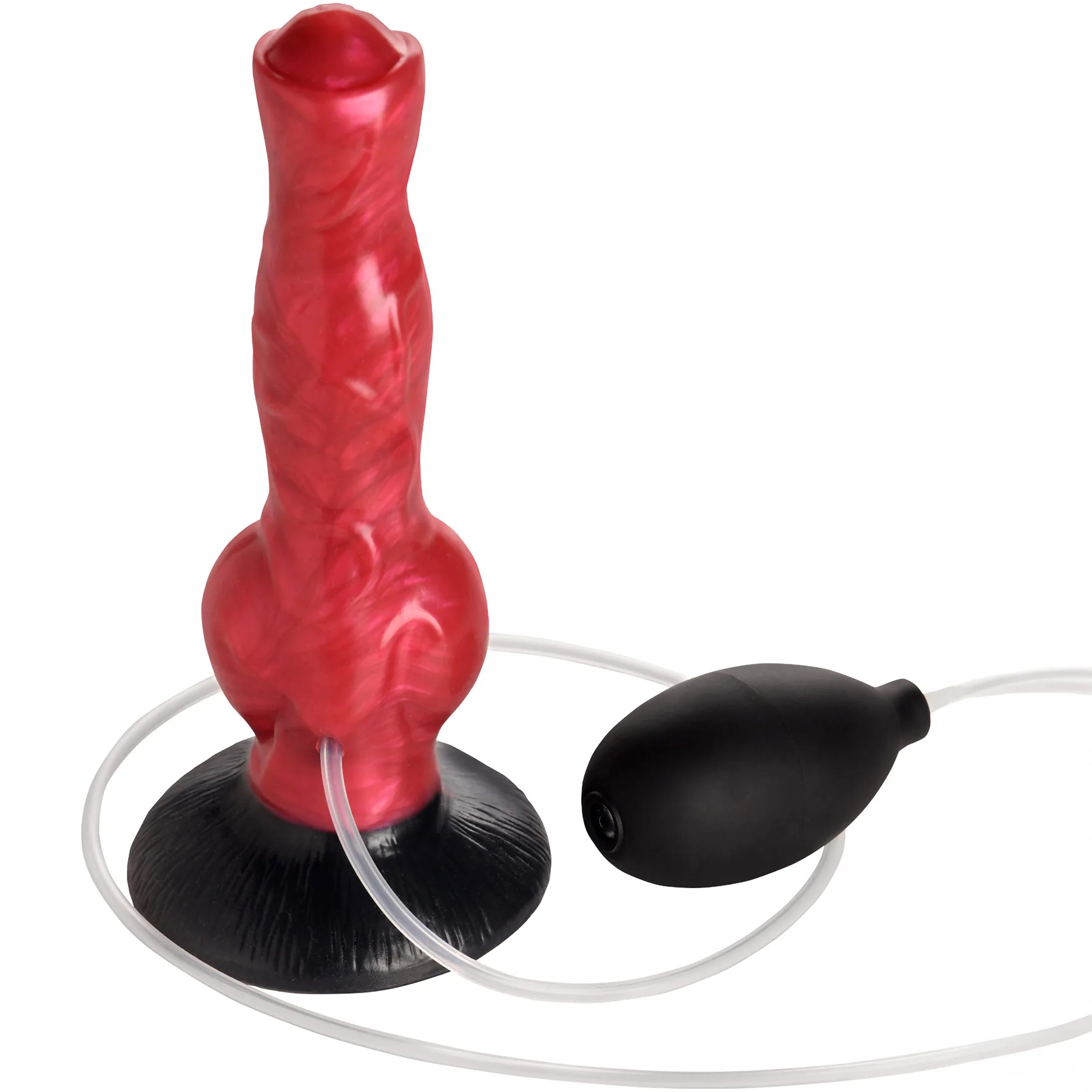 Hell Hound 7.8" Squirting Silicone Suction Cup Dildo By Creature Cocks - Image 13