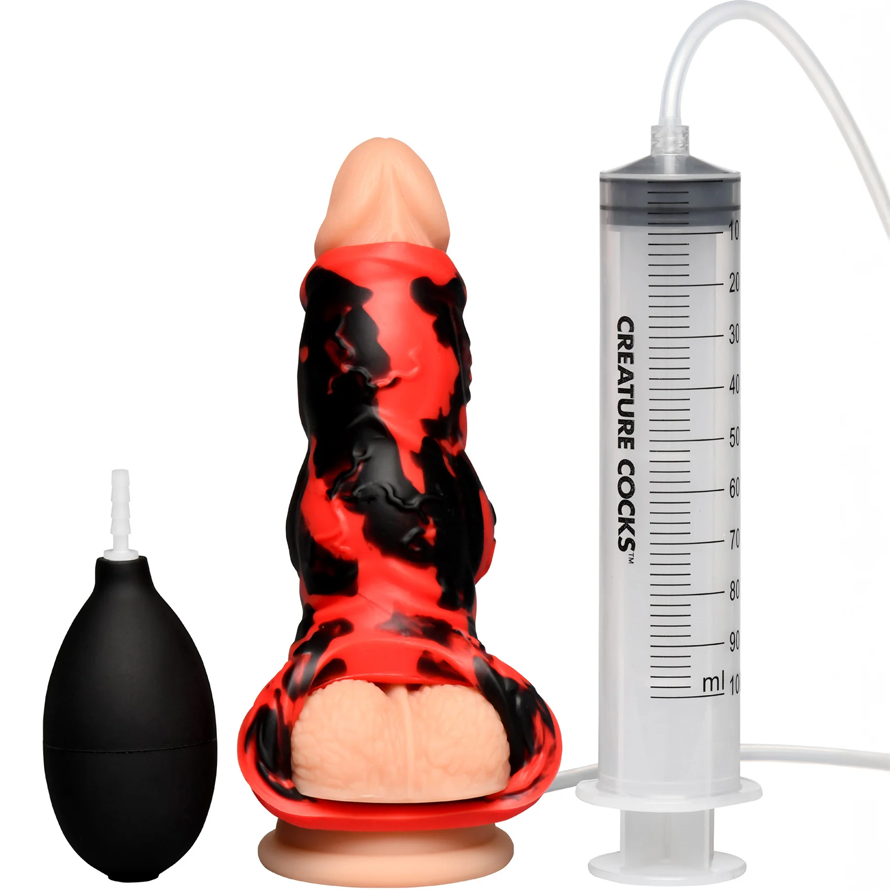 Hell Hound Squirting Silicone Penis Enhancer By Creature Cocks - Image 3