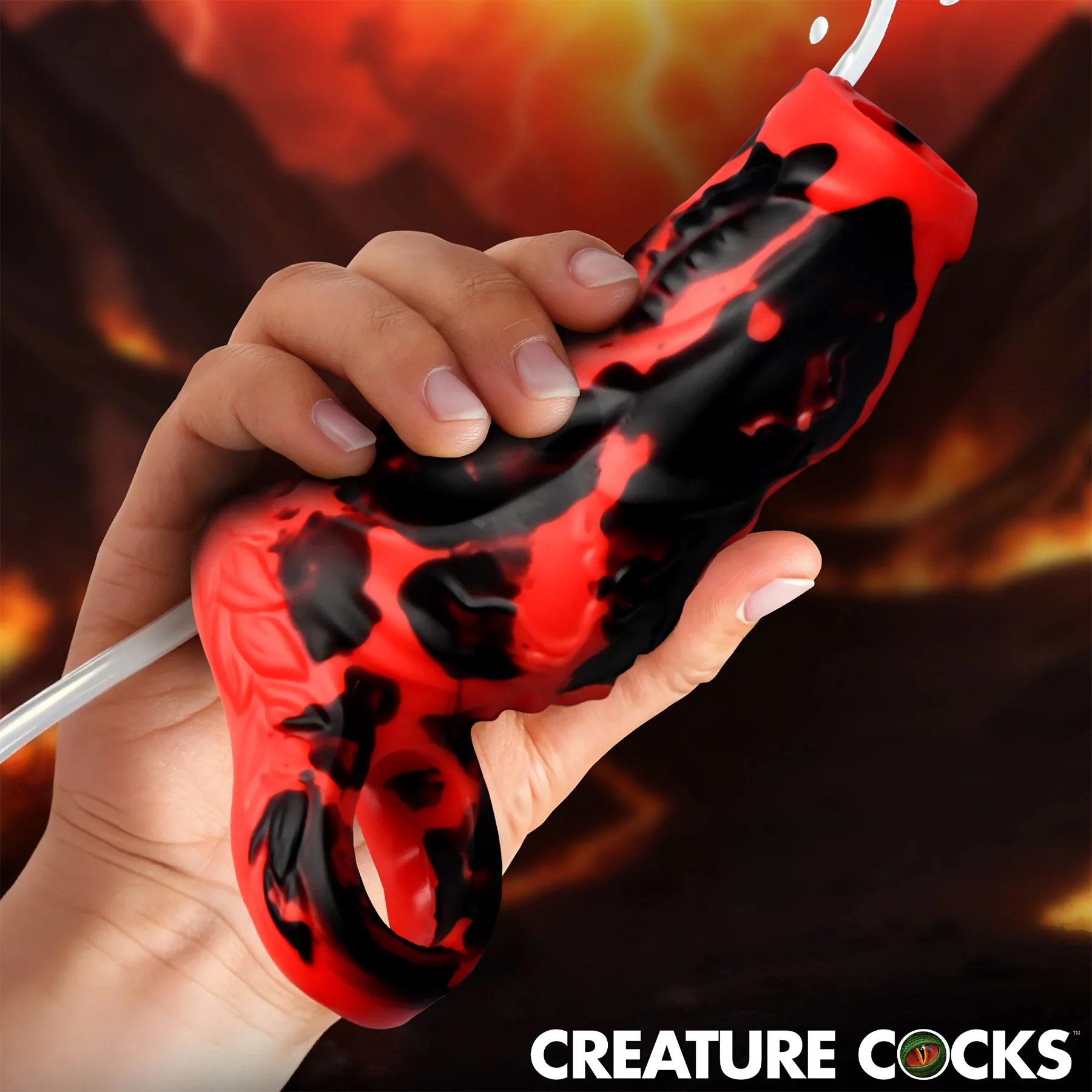Hell Hound Squirting Silicone Penis Enhancer By Creature Cocks - Image 4