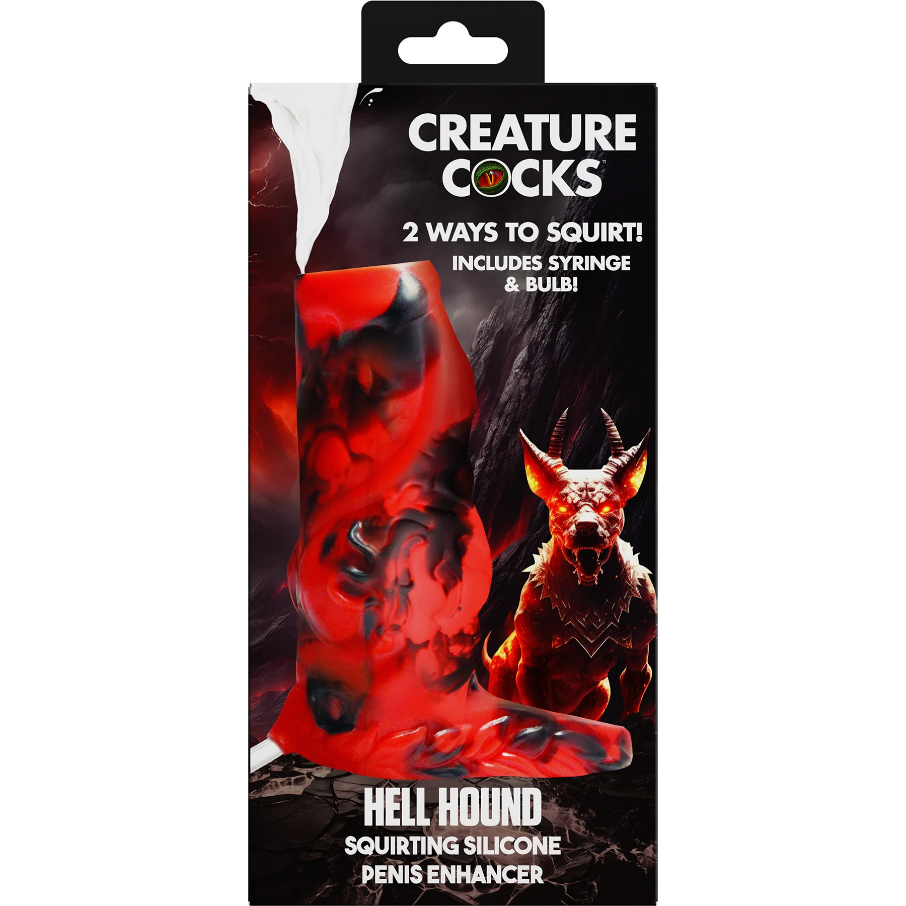 Hell Hound Squirting Silicone Penis Enhancer By Creature Cocks - Image 8