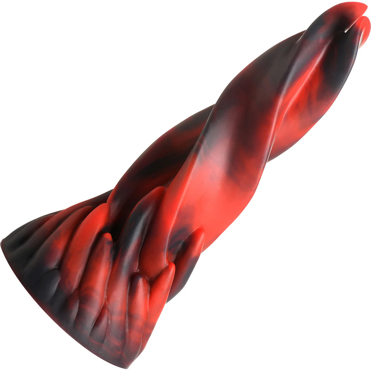 Hell Kiss Twisted Tongues 7.4" Silicone Suction Cup Dildo By Creature Cocks - Image 5