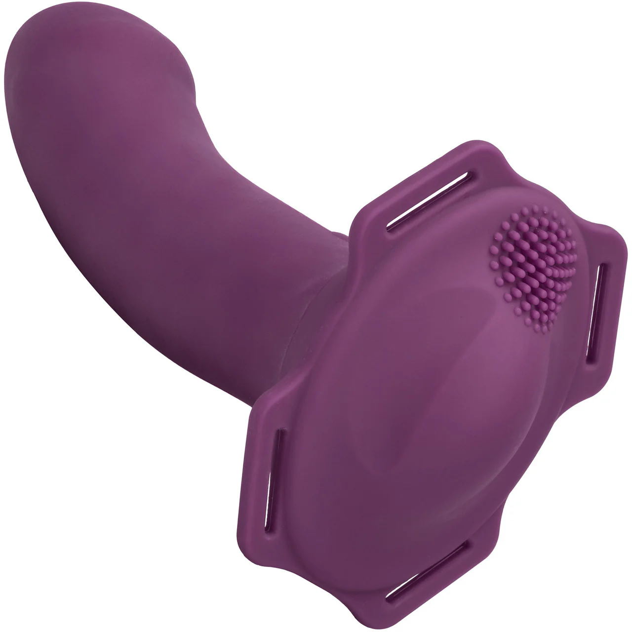 Her Royal Harness Me2 Rumble Silicone Strap-On Vibrating Probe By CalExotics - Image 4
