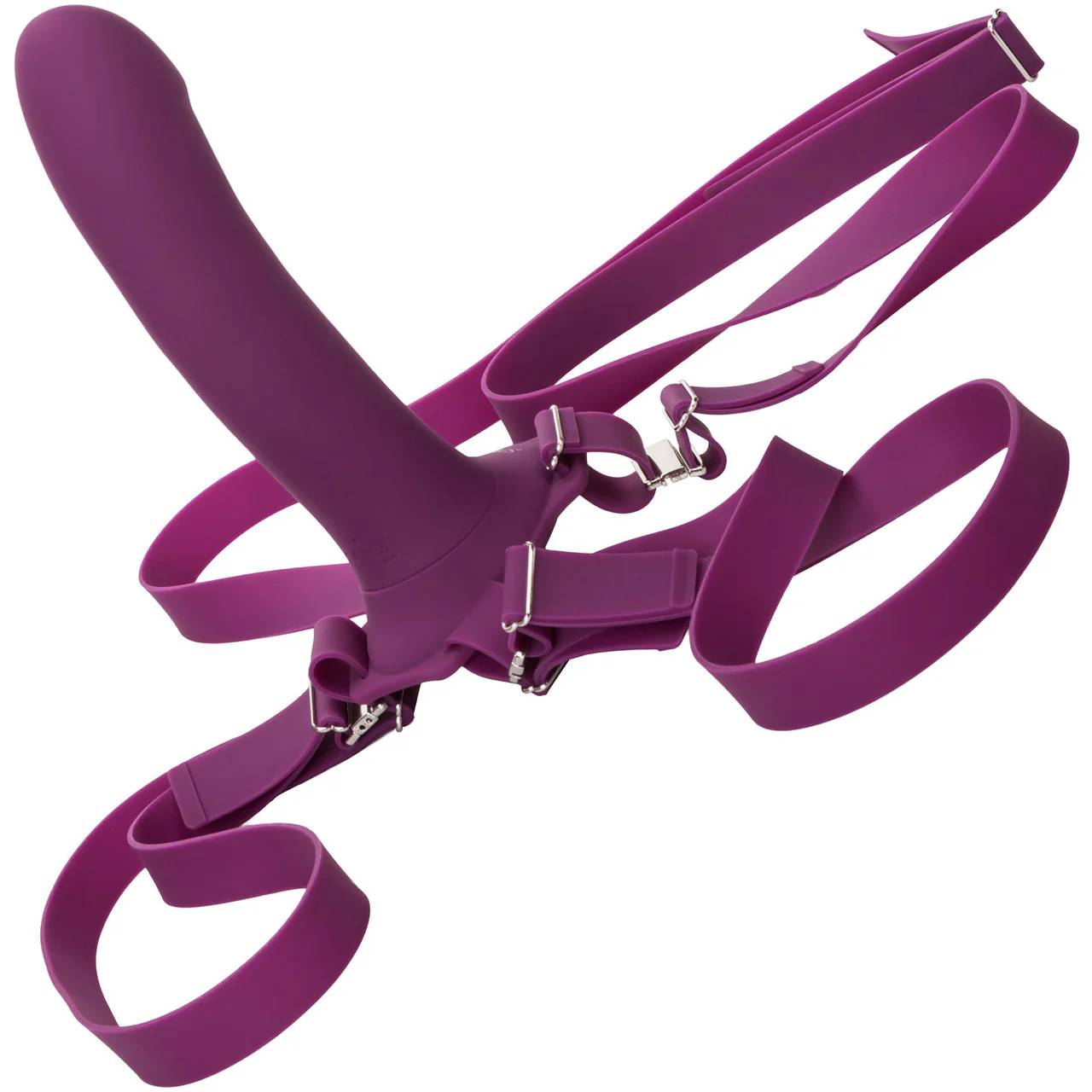 Her Royal Harness Me2 Rumble Silicone Strap-On Vibrating Probe By CalExotics - Image 6