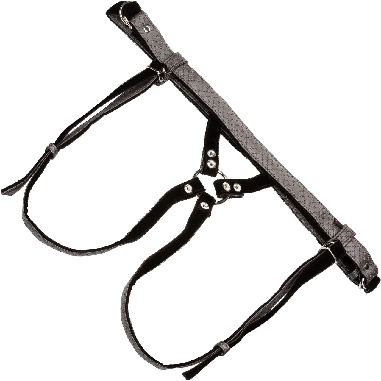 Her Royal Harness The Regal Duchess O-Ring Harness by CalExotics - Pewter - Image 3