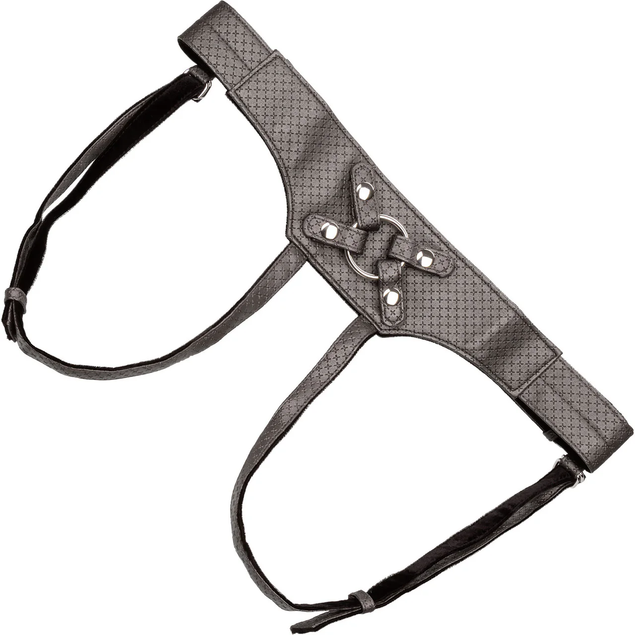 Her Royal Harness The Regal Empress O-Ring Harness by CalExotics - Pewter - Image 3