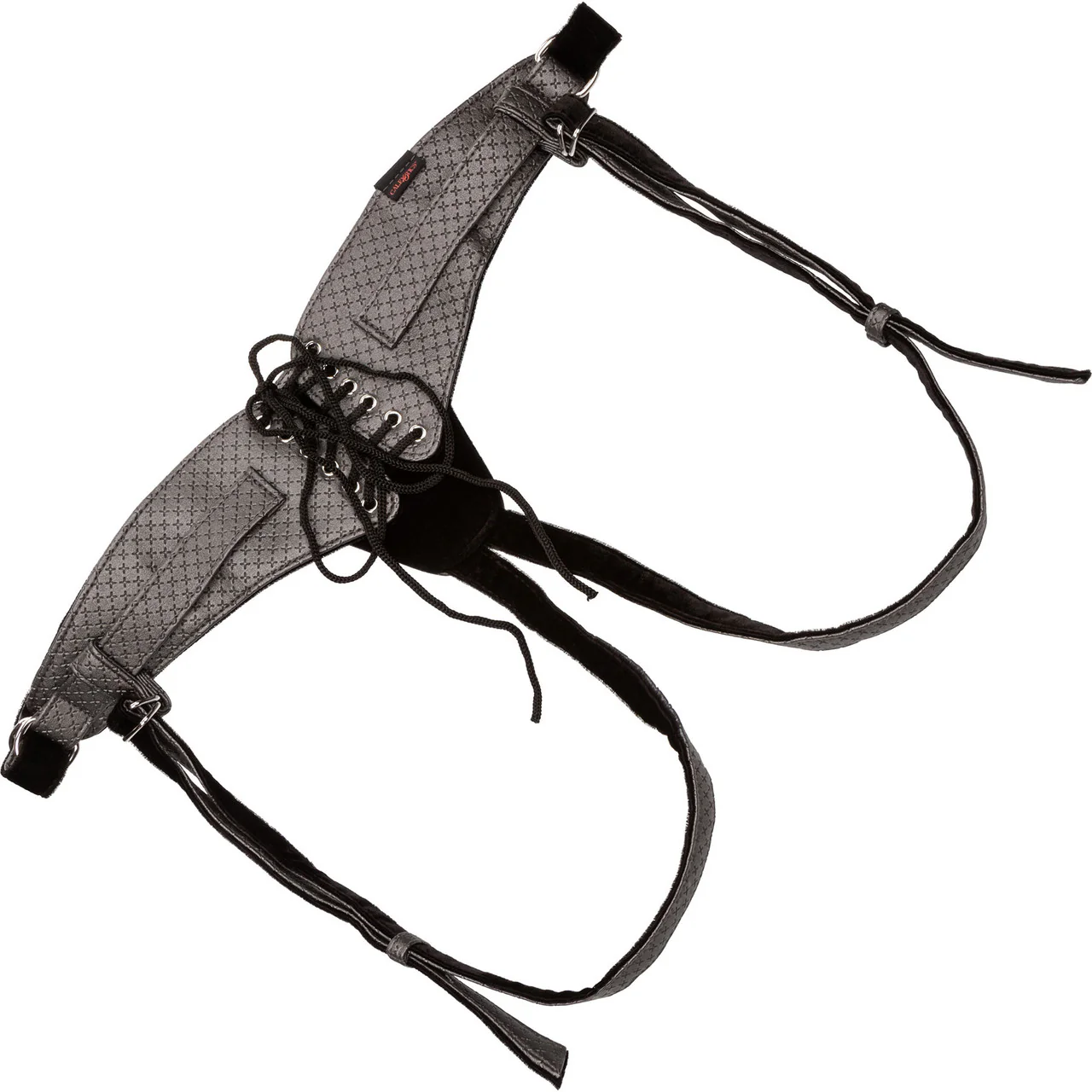 Her Royal Harness The Regal Queen O-Ring Harness by CalExotics - Pewter - Image 3