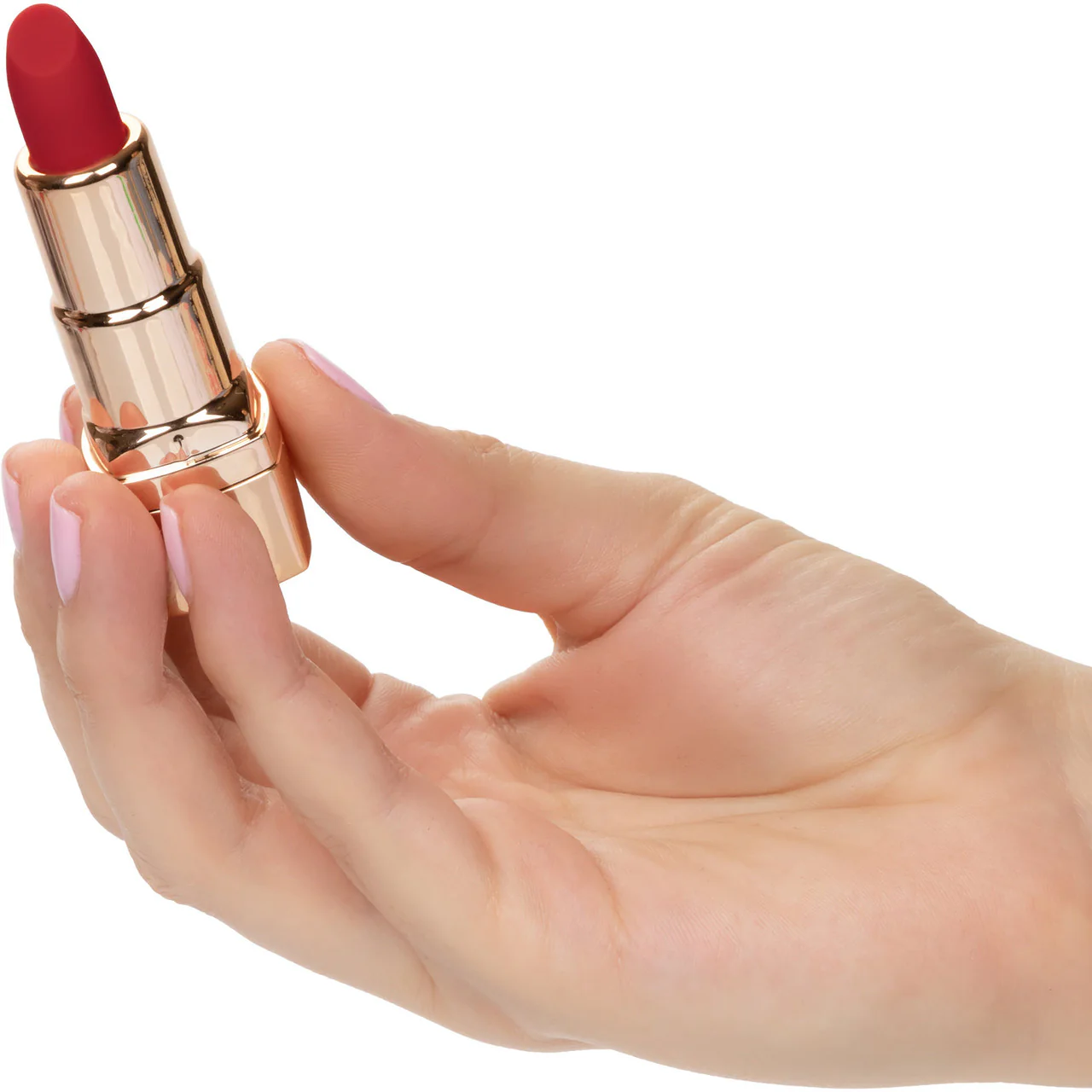 Hide & Play Rechargeable Lipstick Vibrator by CalExotics - Red - Image 2