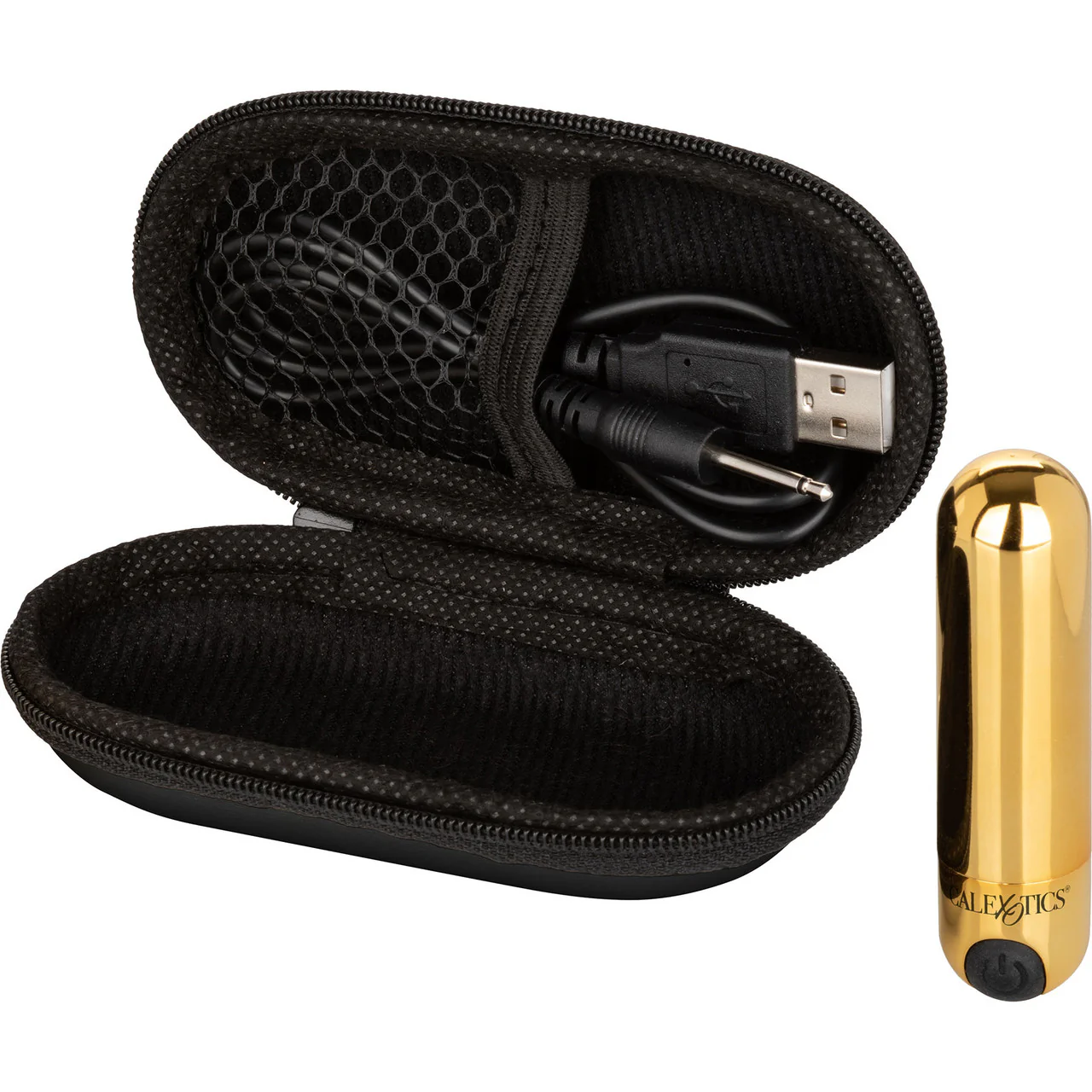 Hideaway Rechargeable Waterproof Mini Vibrator by CalExotics - Gold - Image 4