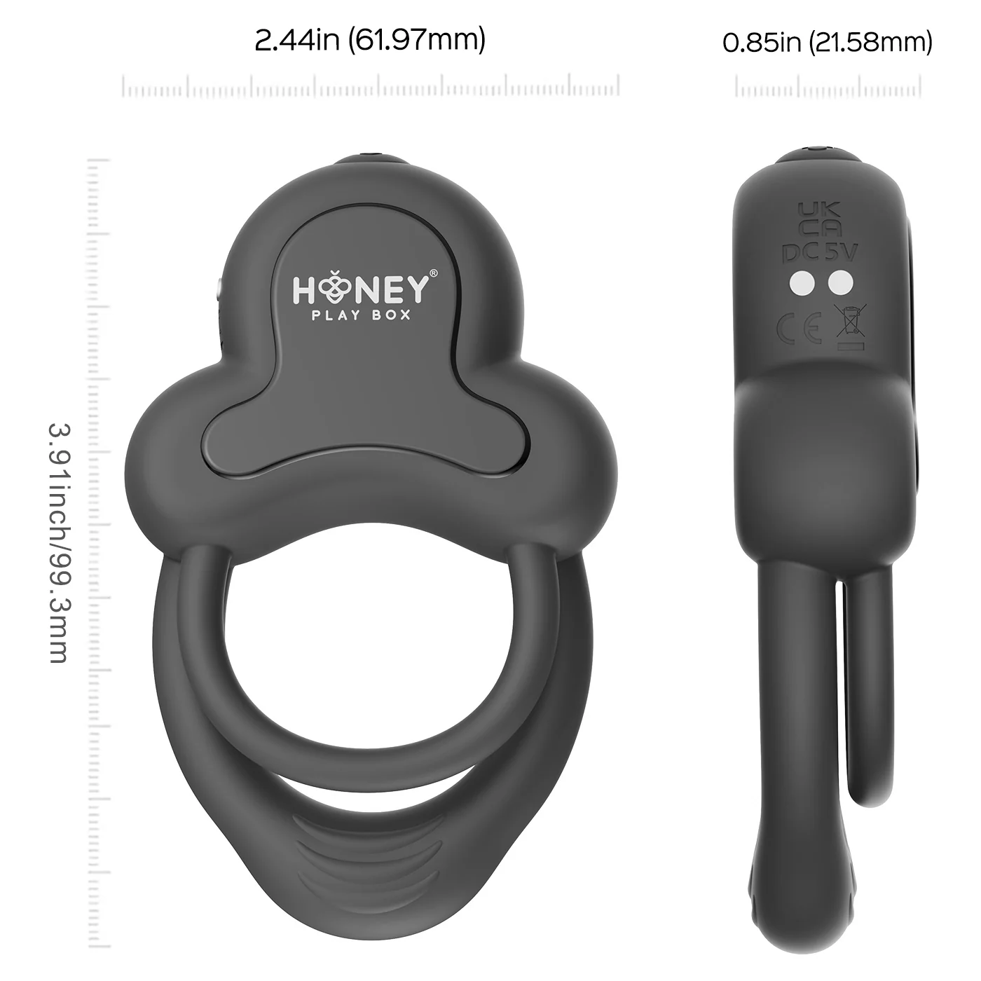 Honey Play Box Anello App-Controlled Silicone Vibrating Couples Cock Ring - Image 6
