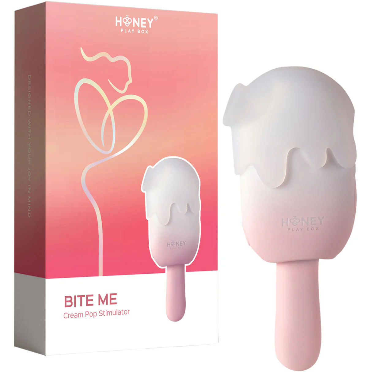 Honey Play Box BITE ME Sucking Tapping & Vibrating Cream Pop Clit Stimulator - Image 10