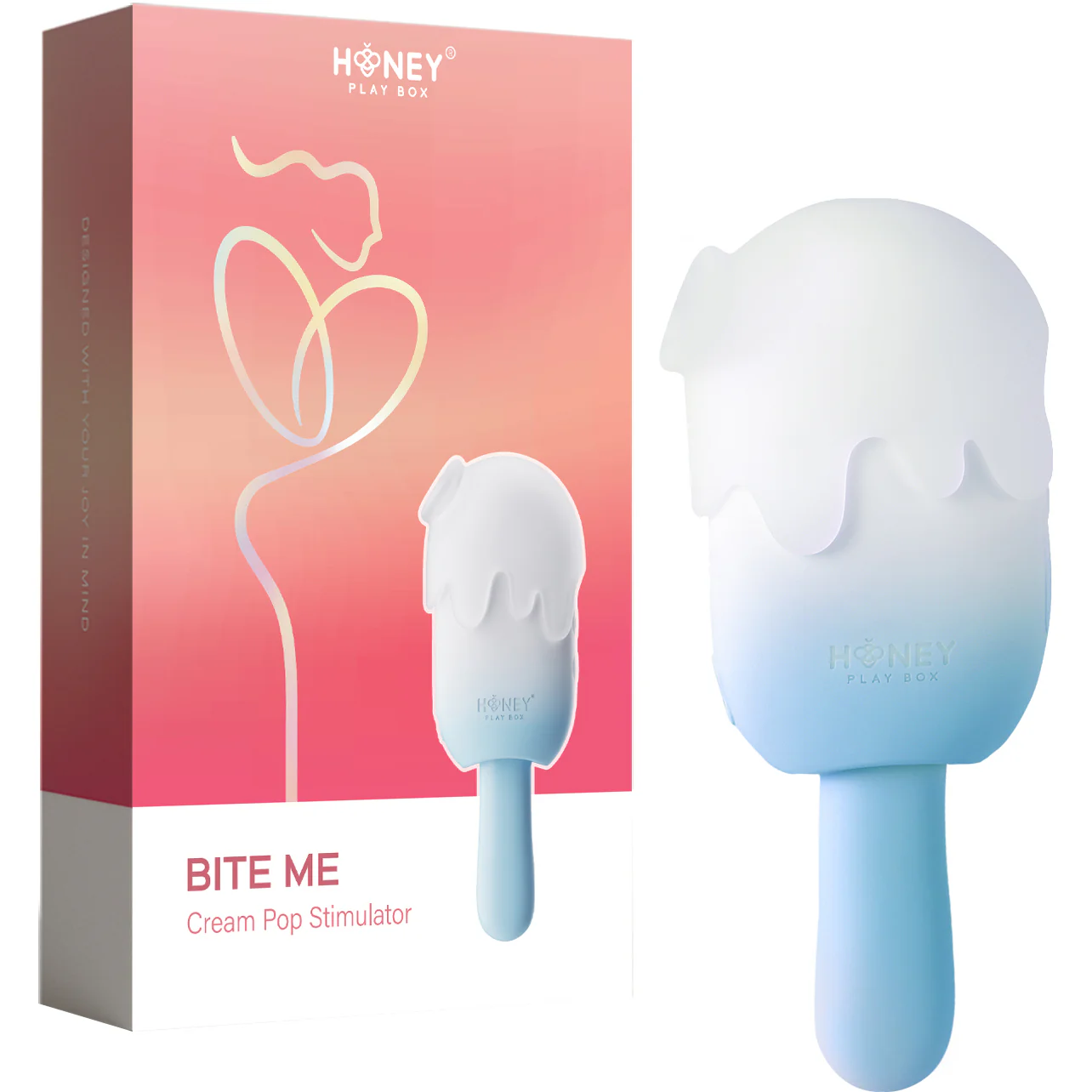 Honey Play Box BITE ME Sucking Tapping & Vibrating Cream Pop Clit Stimulator - Image 19