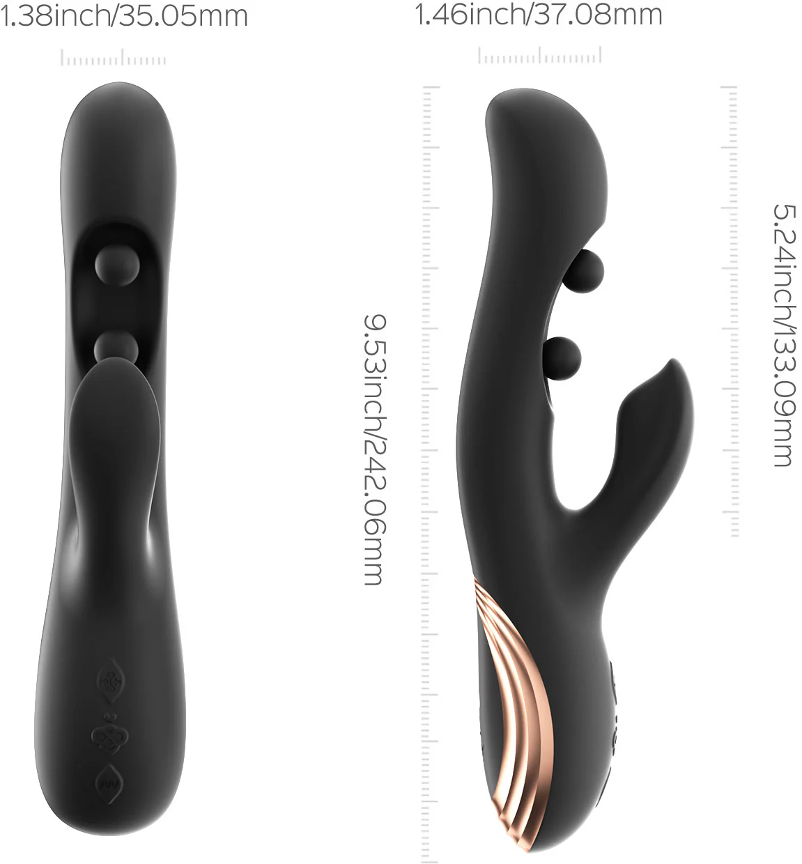 Honey Play Box GEM Pressure Sensing App Enabled Twin Balls Rabbit Vibrator - Image 15