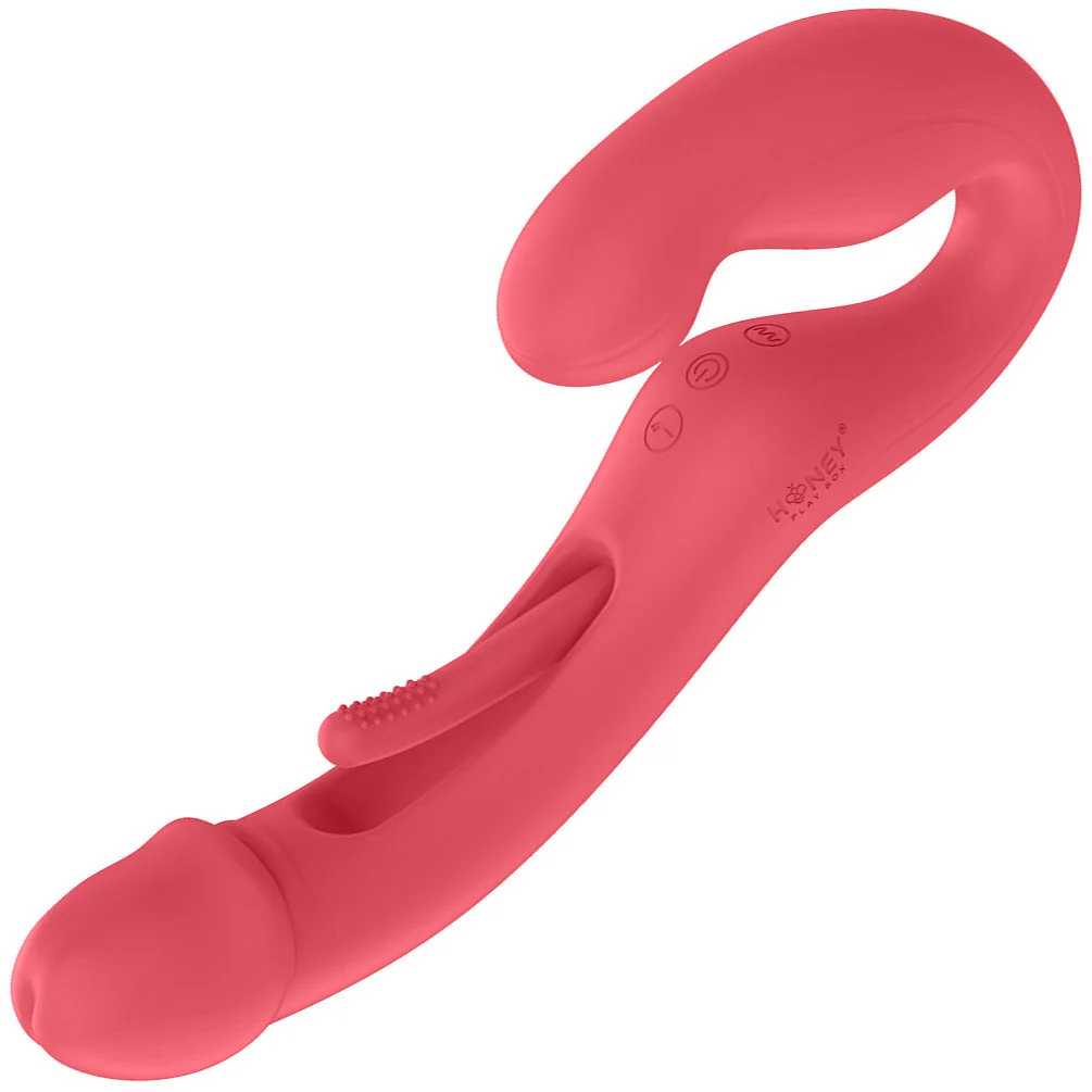 Honey Play Box Harmony Duo App Enabled Tapping Finger Silicone Strapless Strap-On - Image 10