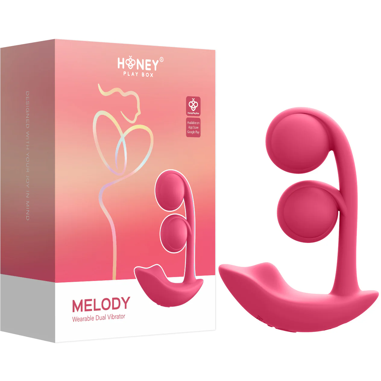 Honey Play Box Melody Pressure Sensing App-Controlled Silicone Dual Stimulation Vibrator - Image 8