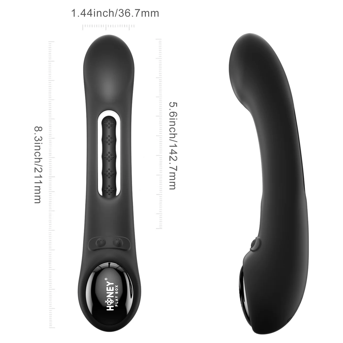 Honey Play Box Tempo Pressure Sensing App Controlled Tapping Finger Silicone G-Spot Vibrator - Image 13