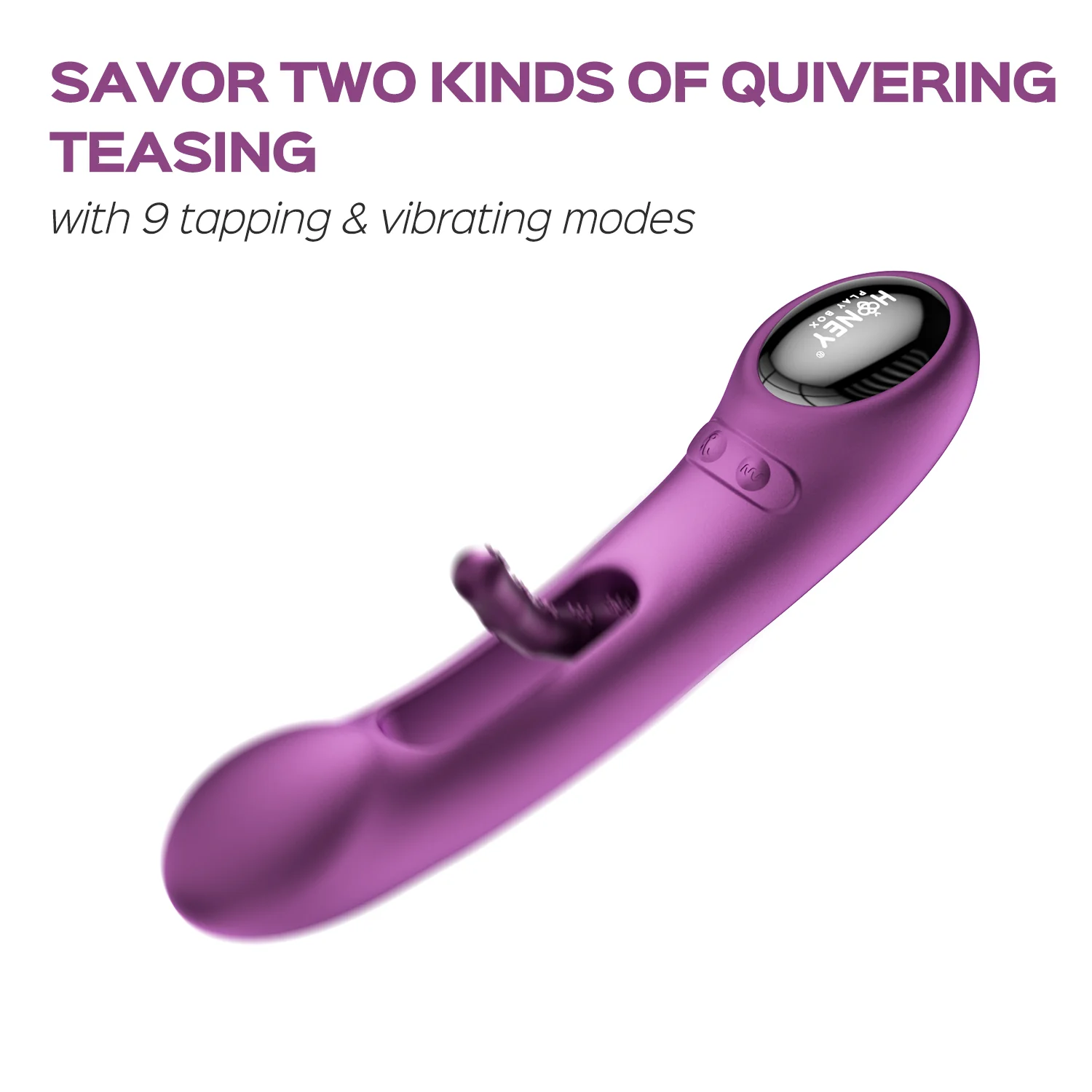 Honey Play Box Tempo Pressure Sensing App Controlled Tapping Finger Silicone G-Spot Vibrator - Image 20