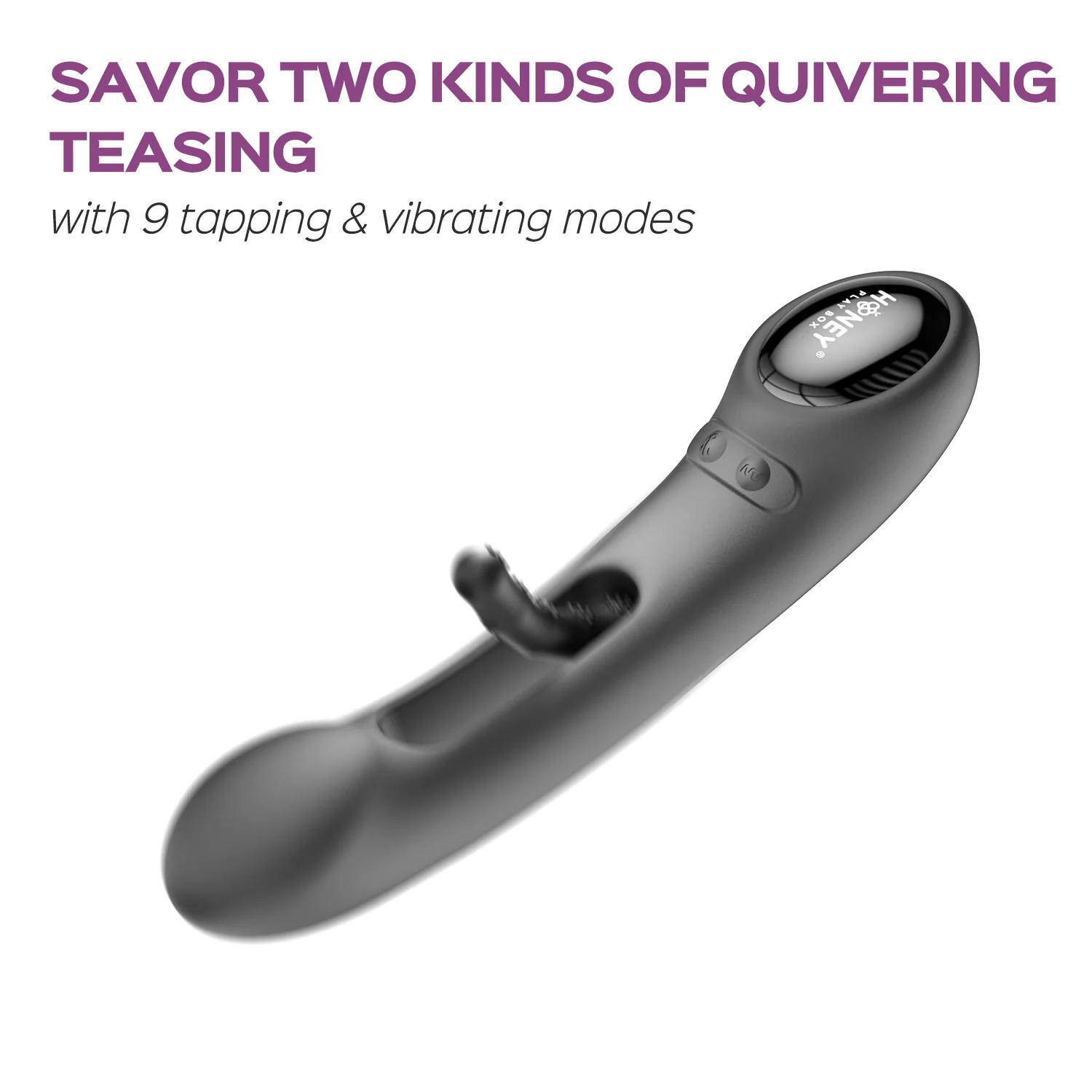Honey Play Box Tempo Pressure Sensing App Controlled Tapping Finger Silicone G-Spot Vibrator - Image 8