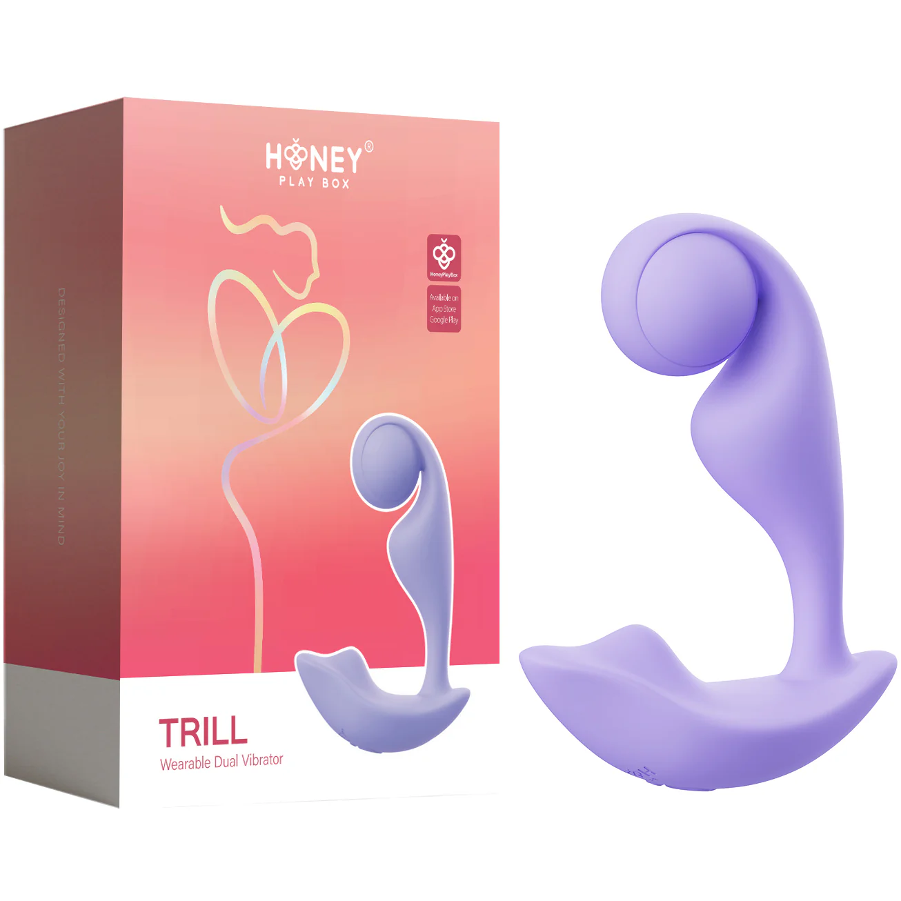 Honey Play Box Trill Wearable Single Ball App Enabled Silicone Dual Stimulation Vibrator - Image 14